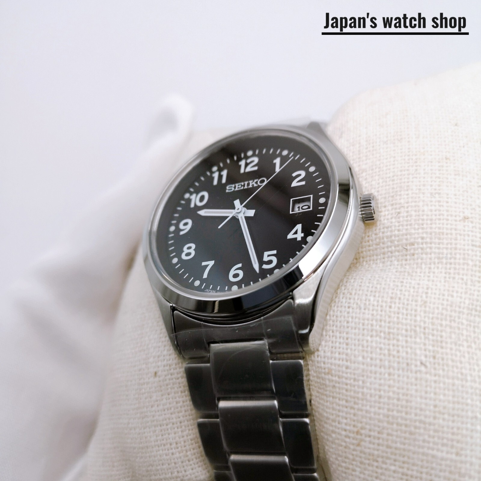 SEIKO Selection SBPX155 Black Solar Sapphire Men’s Watch New in Box
