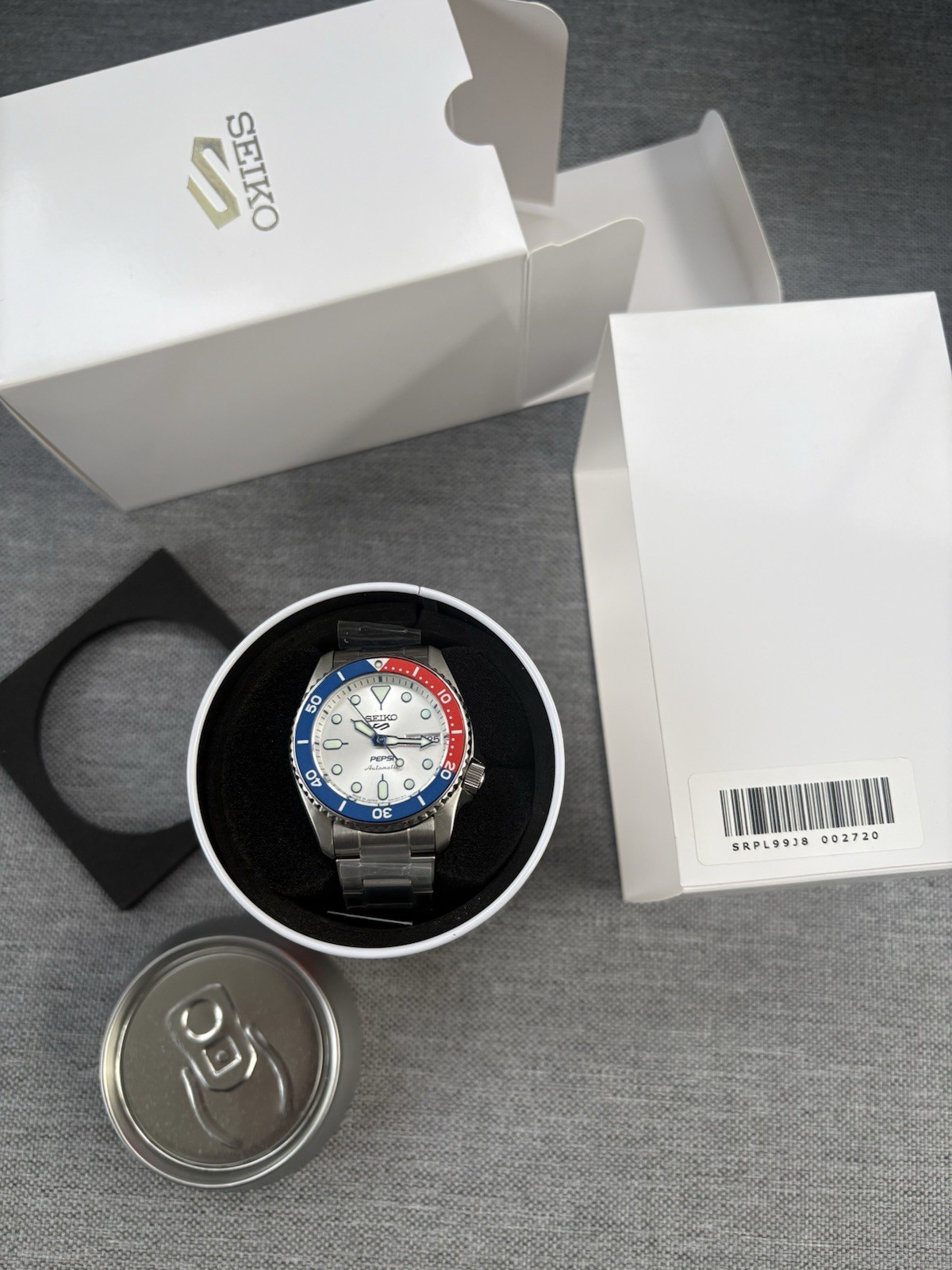 Seiko 5 Sports x Pepsi Limited Edition – SRPL99 – Seiko Pepsi Silver New/Unworn