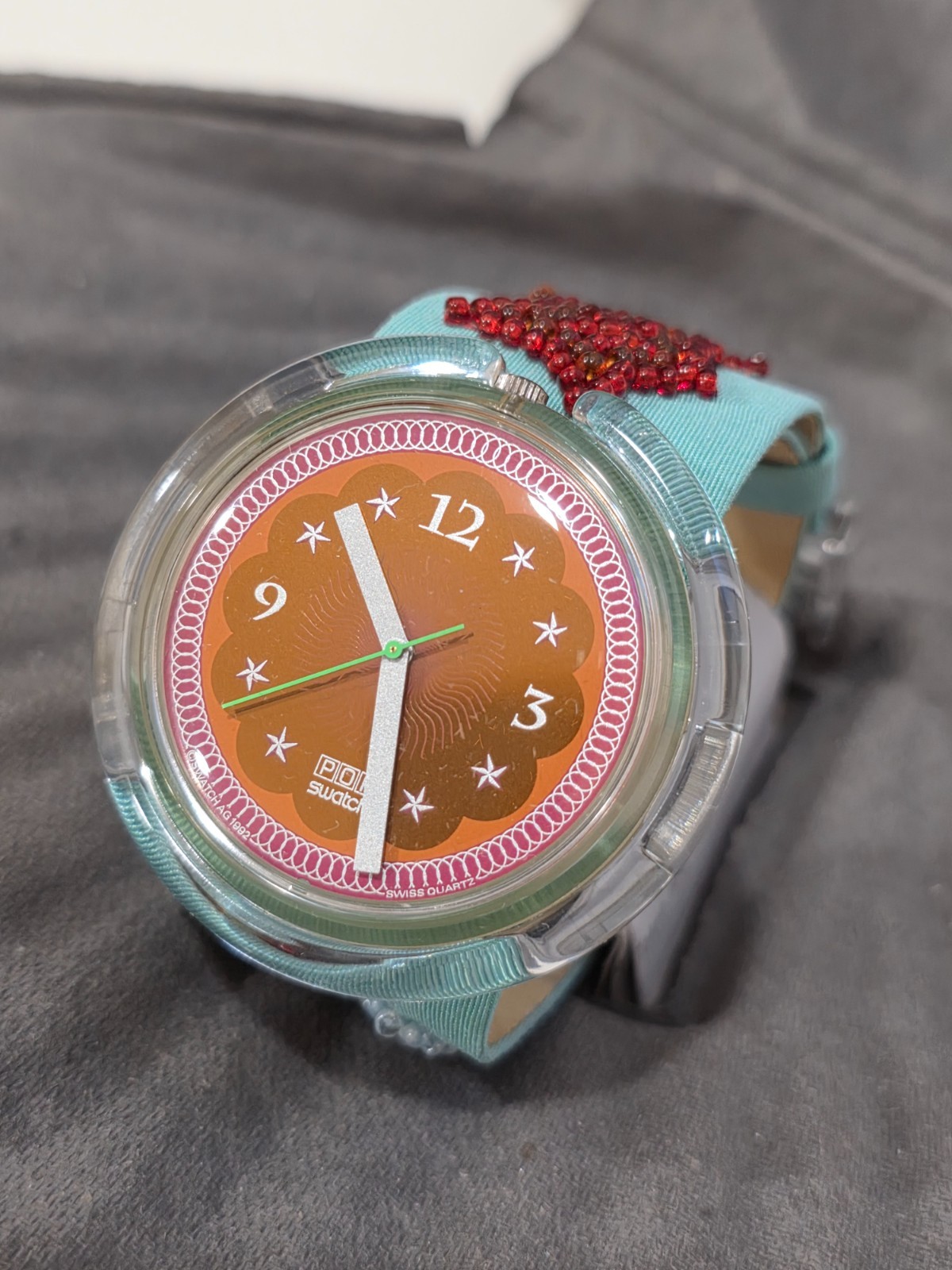 Rare 1993 Pop Swatch Special Soupe De Poisson PWZ106PACK Clam Packaging Special