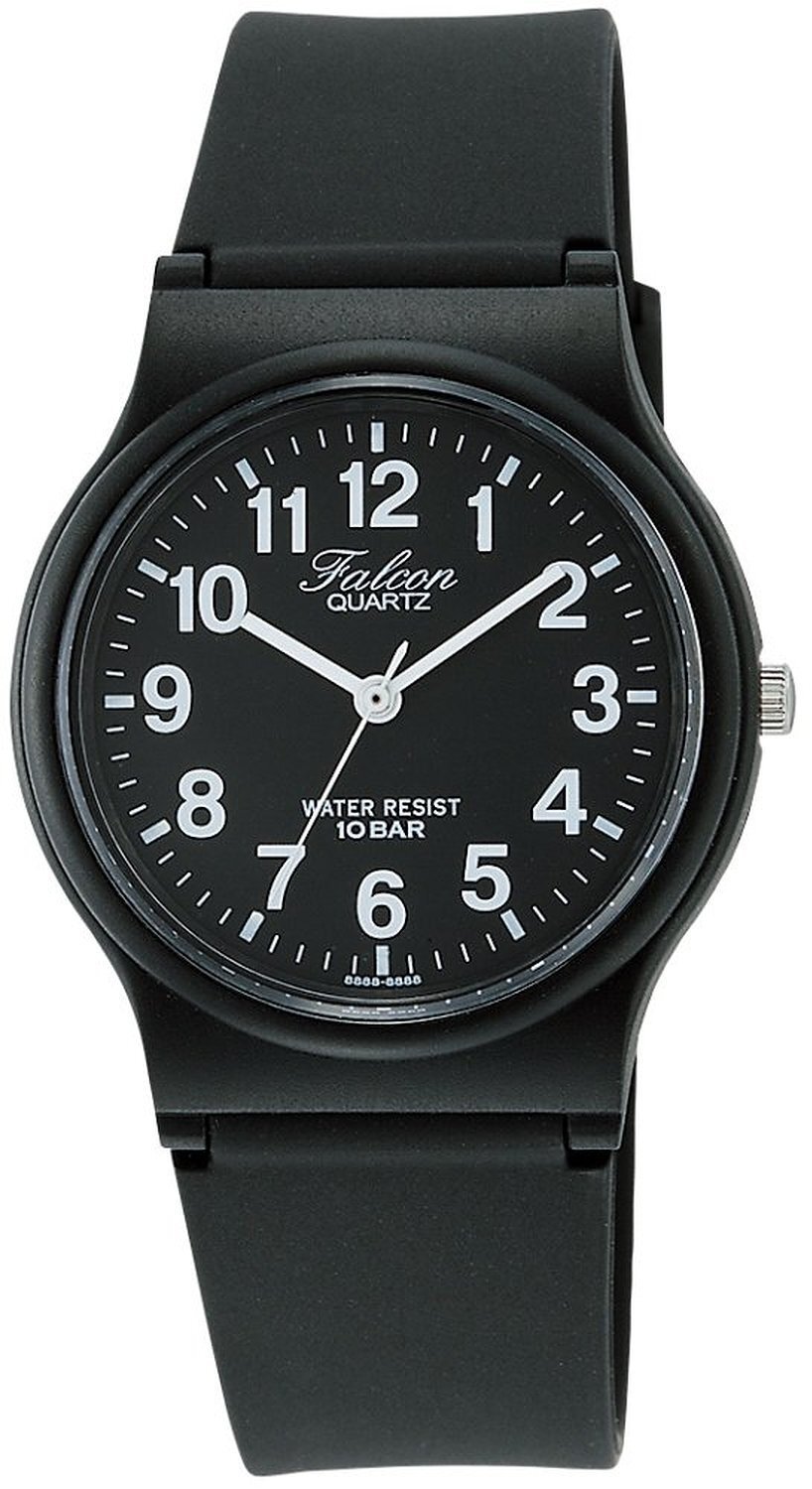 CITIZEN Q&Q VP46-854 Watch Analog Waterproof Urethane Belt Black Japan New