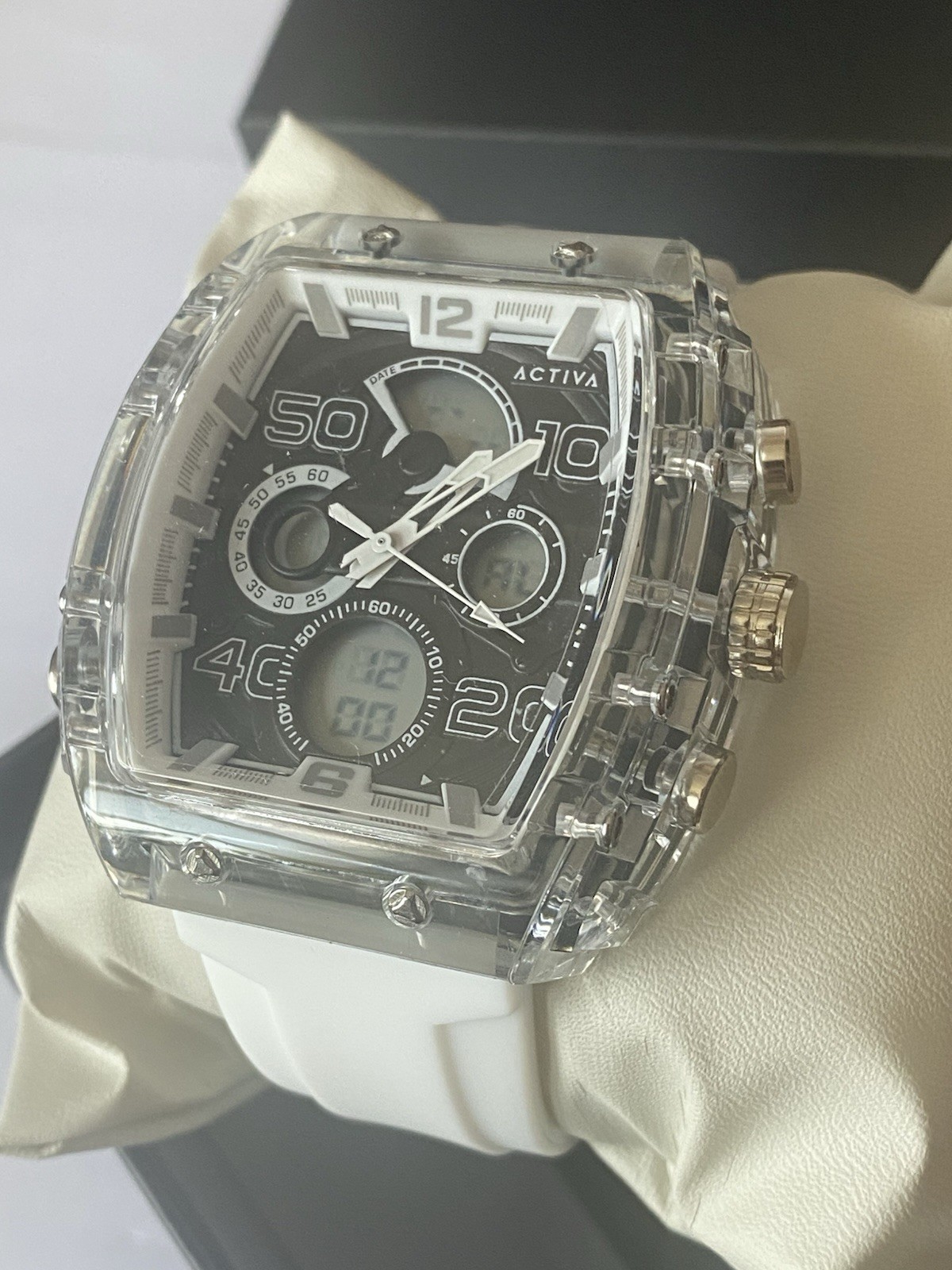 New Activa Vion X Invicta Digital Essentials Men’s Watch 45mm White ACW8109-002