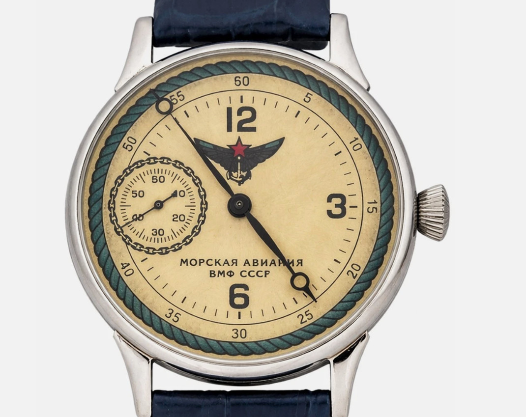 Aviator Dial Men’s Mechanical Watch 3602 Molniya Military Vintage Style Winding