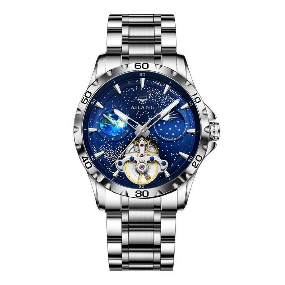 AILANG High Grade Business Sapphire Glass Tourbillon Automatic Mechanical Watch