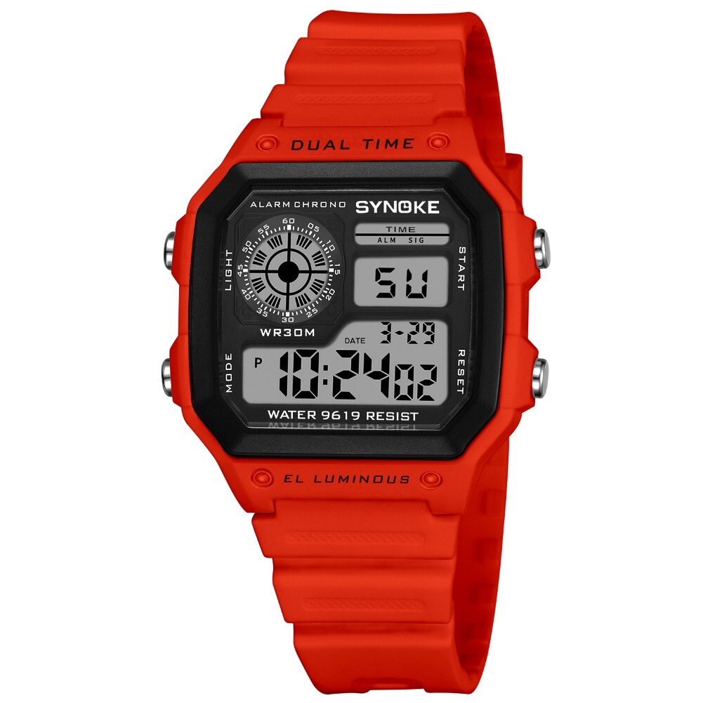 Fashion Men’s Sports Watch LED Large Digital Waterproof Multifunction Wristwatch