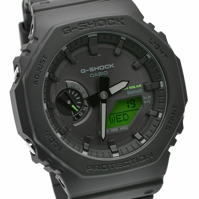 CASIO G-SHOCK GA-B2100BEG-1AJF BLACK AND ELECTRO GREEN Series Resin Men Watch