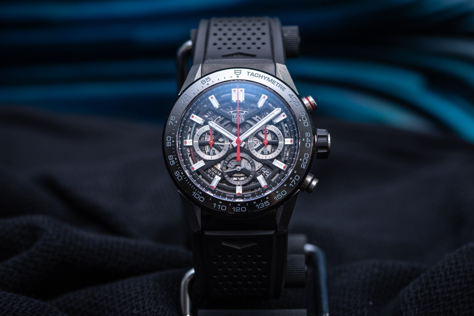 TAG Heuer Carrera Heuer 02 Chronograph CBG2A10 45mm Skeleton Dial