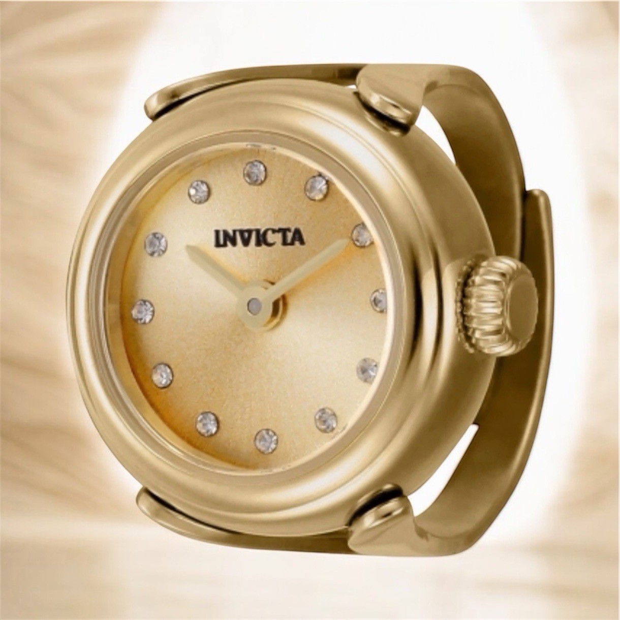 NEW Invicta Angel Women’s Ring Watch – 17.5mm, Gold (44483) #0429