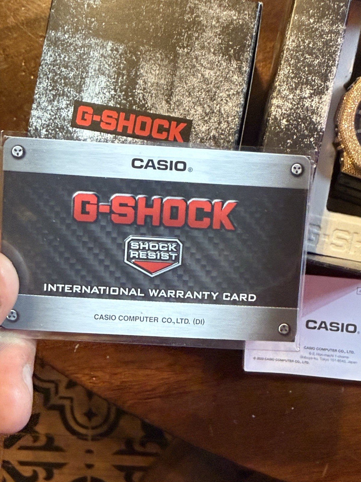 Casio G-SHOCK CUSTOM 6.00 CT natural diamond hexagon head. With Bluetooth