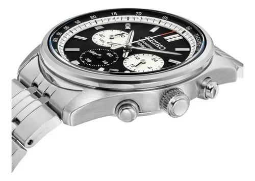 Seiko 41.5mm Essentials Quartz Chronograph 8T63 100M Tachymeter Men’s Watch