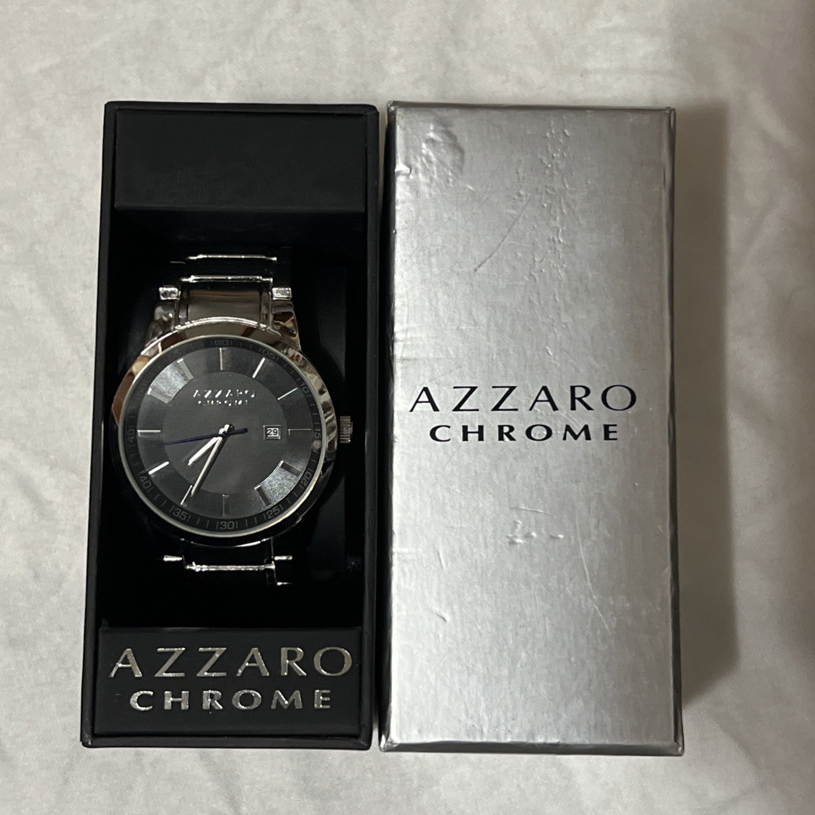 Chrome Azzaro Parfums CHO002M New Battery Mens Watch 45MM 7.5″