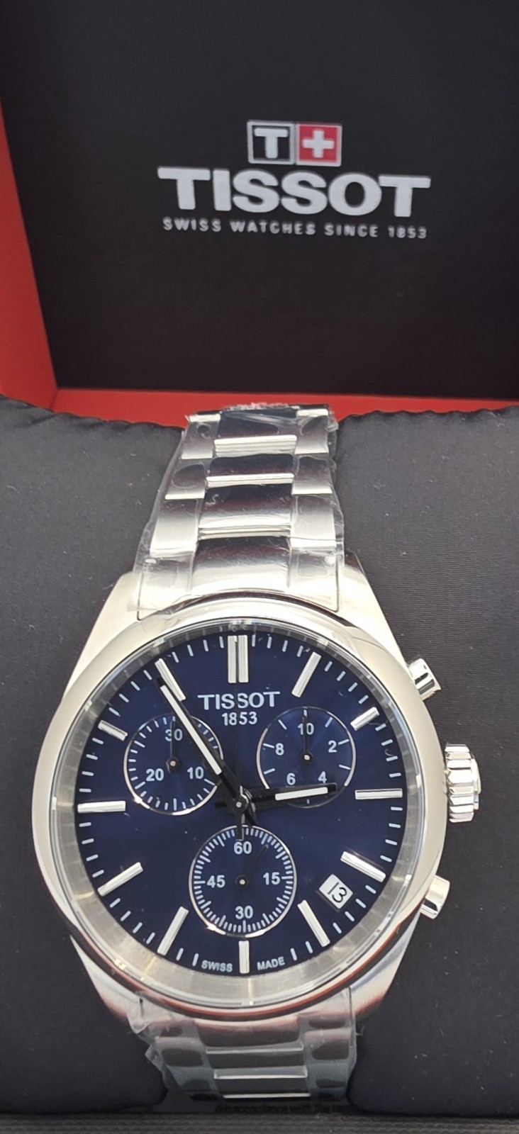Tissot PR 100 Chronograph Quartz Blue Dial Men’s Watch T150.417.11.041.00