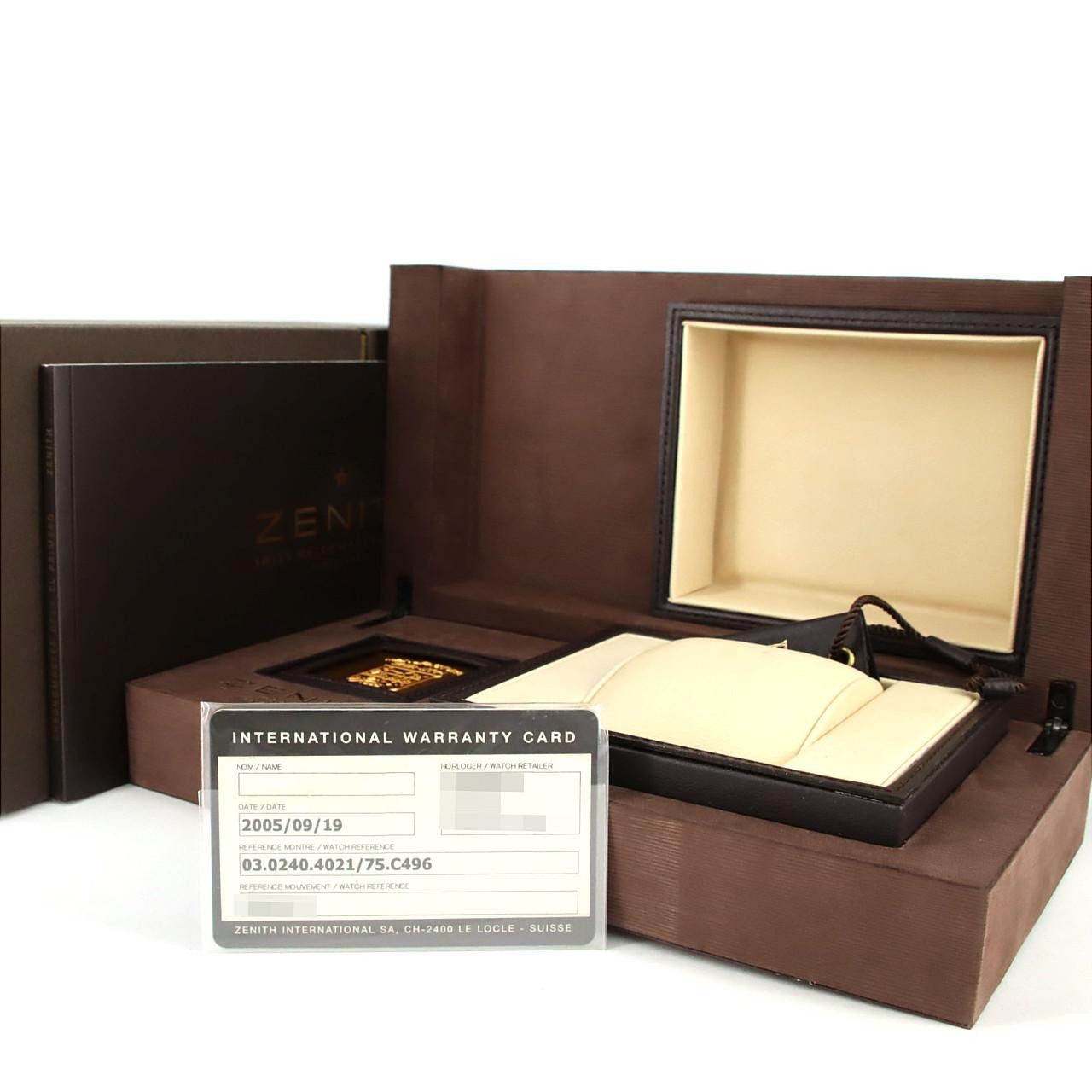 Authentic [Unserviced – Value Price] Zenith Chronomaster T Open 03.0240.4021…