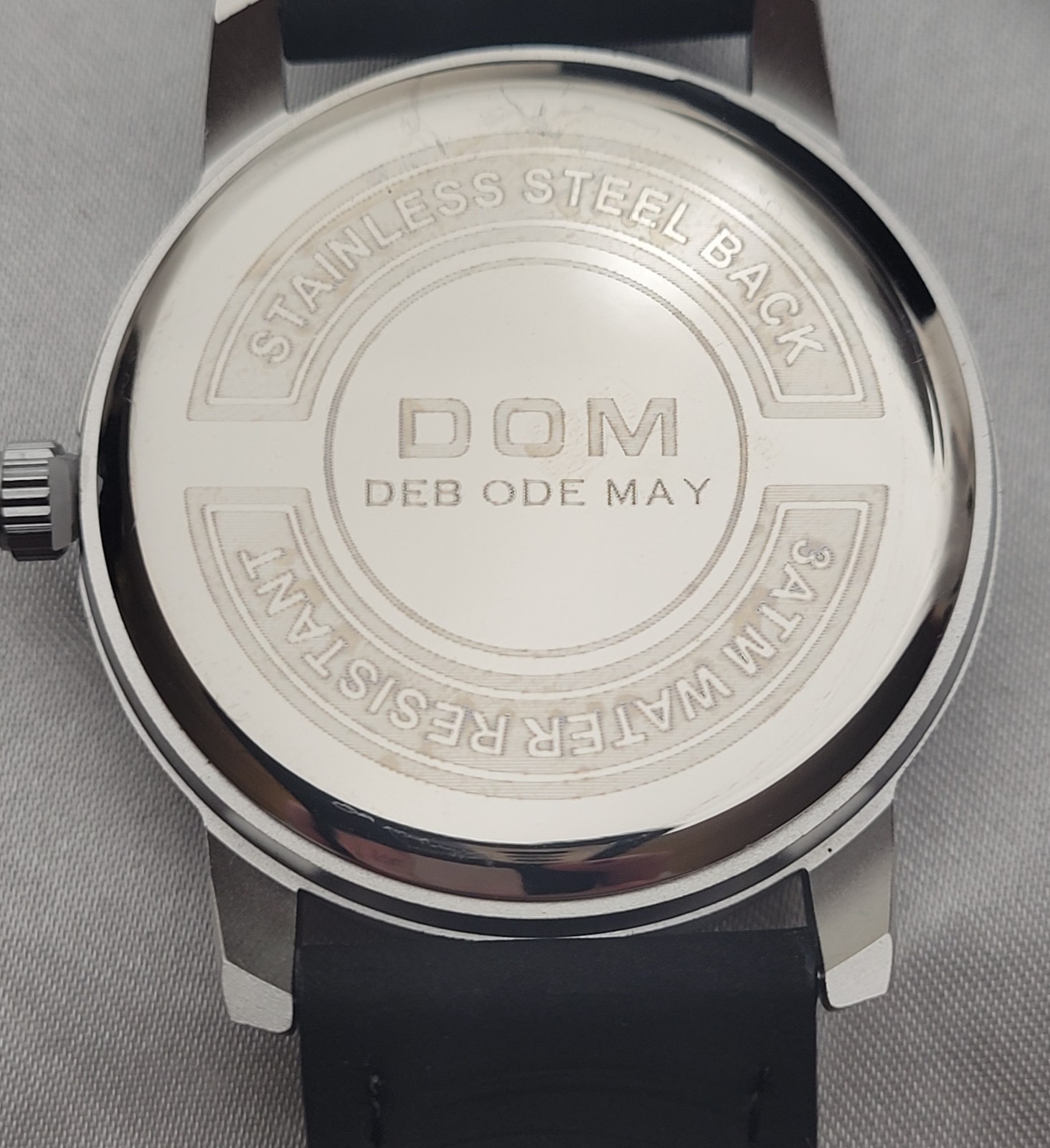 Mens DOM Orion Flow M1805 Magnetic Ball Display Watch W/Leather Strap SilverFace