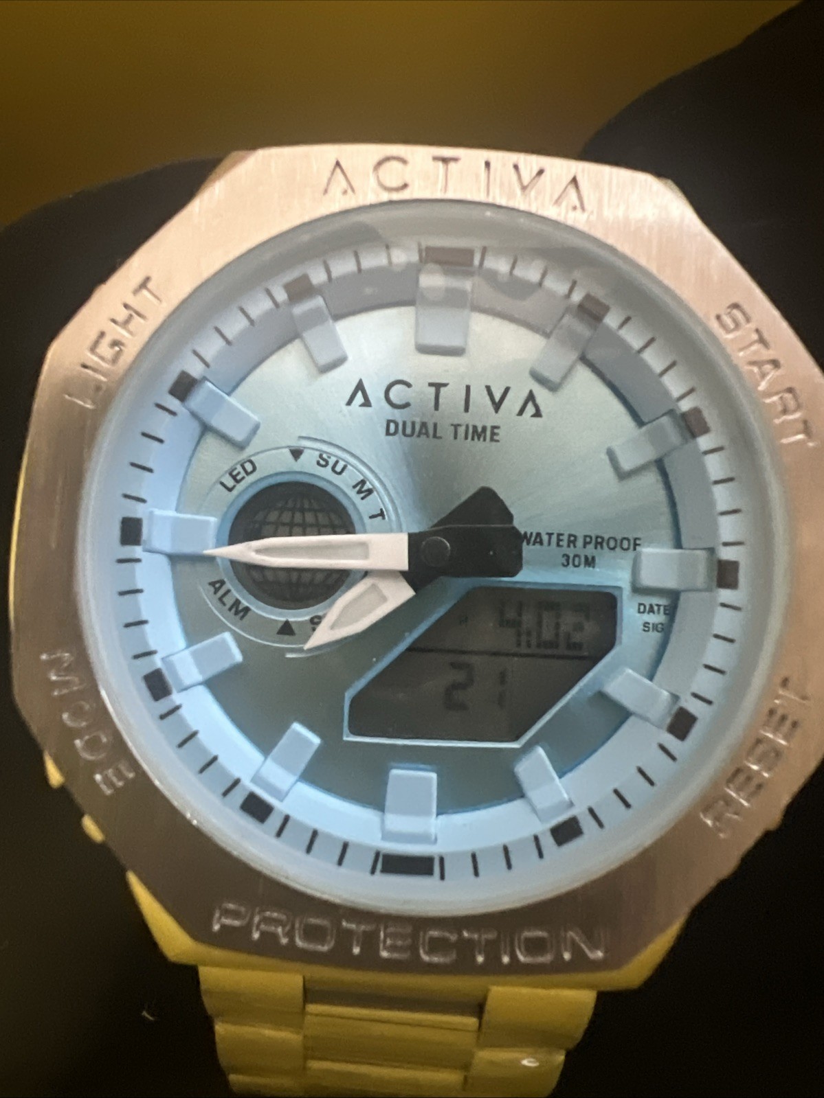 Activa X Invicta Digital Unisex Watch – 45.5mm, Multi-Function (ACWM423-003) NIB