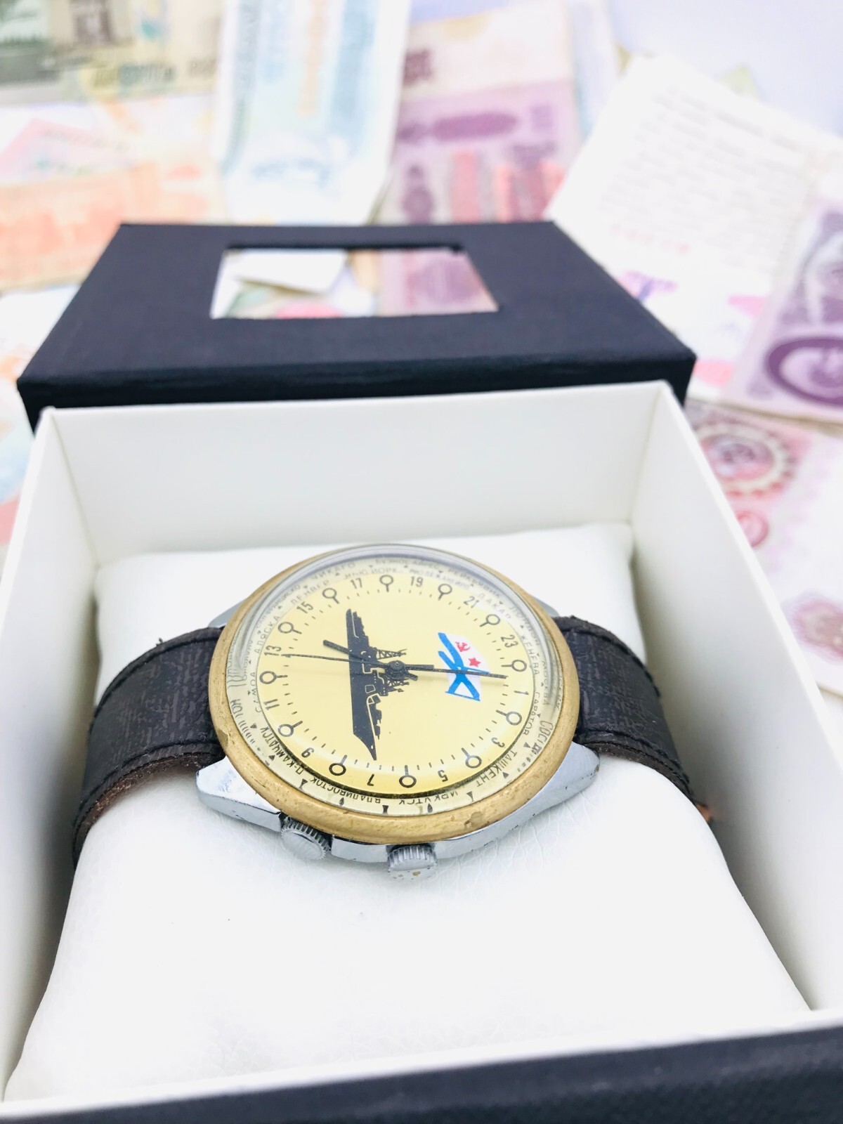 🐧 Rare Raketa 24 Cities Polar Soviet Arctic Watch 2623 Wristwatch USSR ❄️