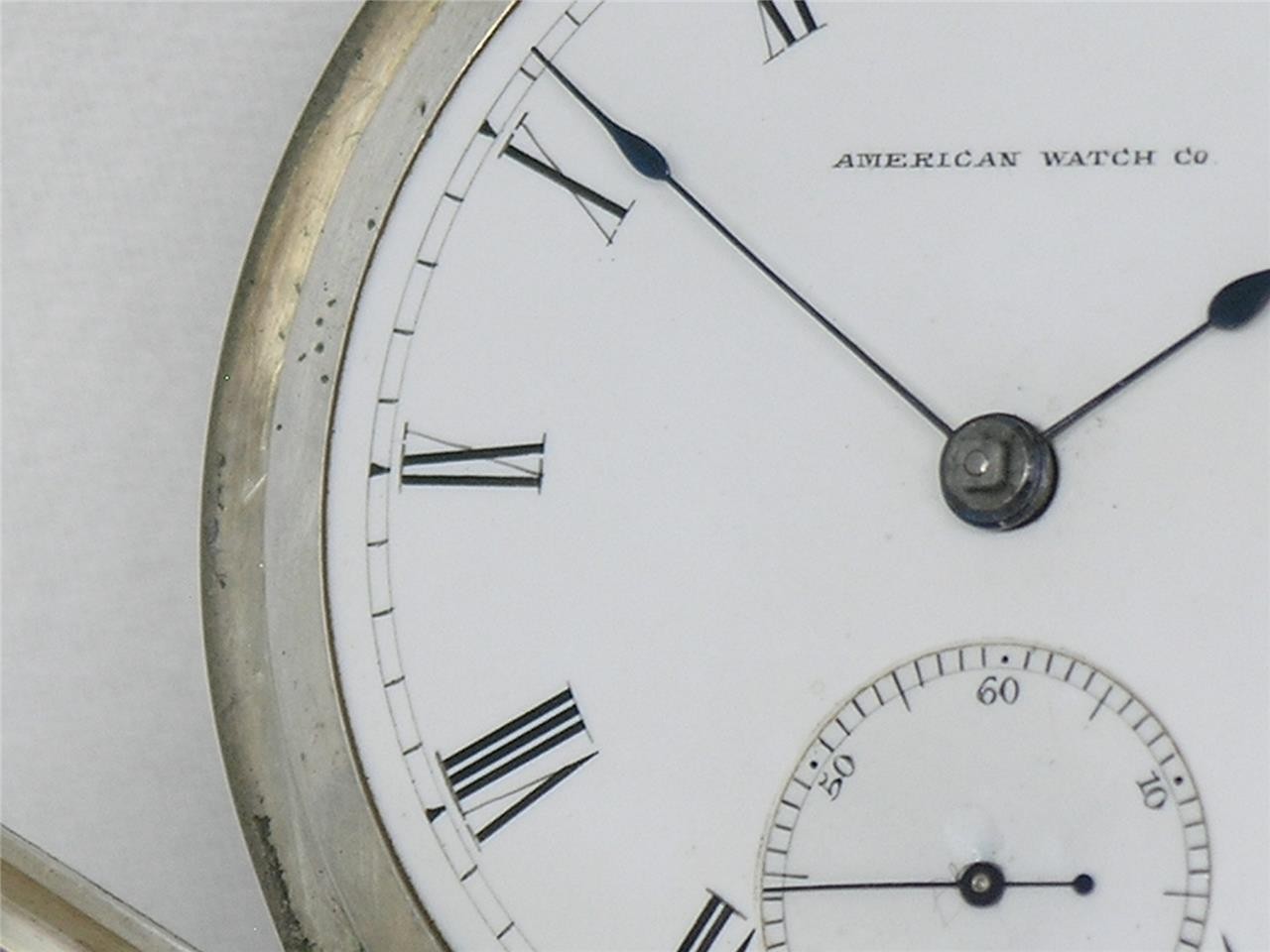 1876 CENTENNIAL WALTHAM 18 SIZE PS BARTLETT COIN SILVER POCKET WATCH, RUNNING!