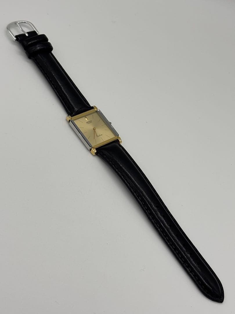 SEIKO Dolce Quartz 7730-5020 Men’s Watch Gold Dial 25mm 15.0cm Adjustable