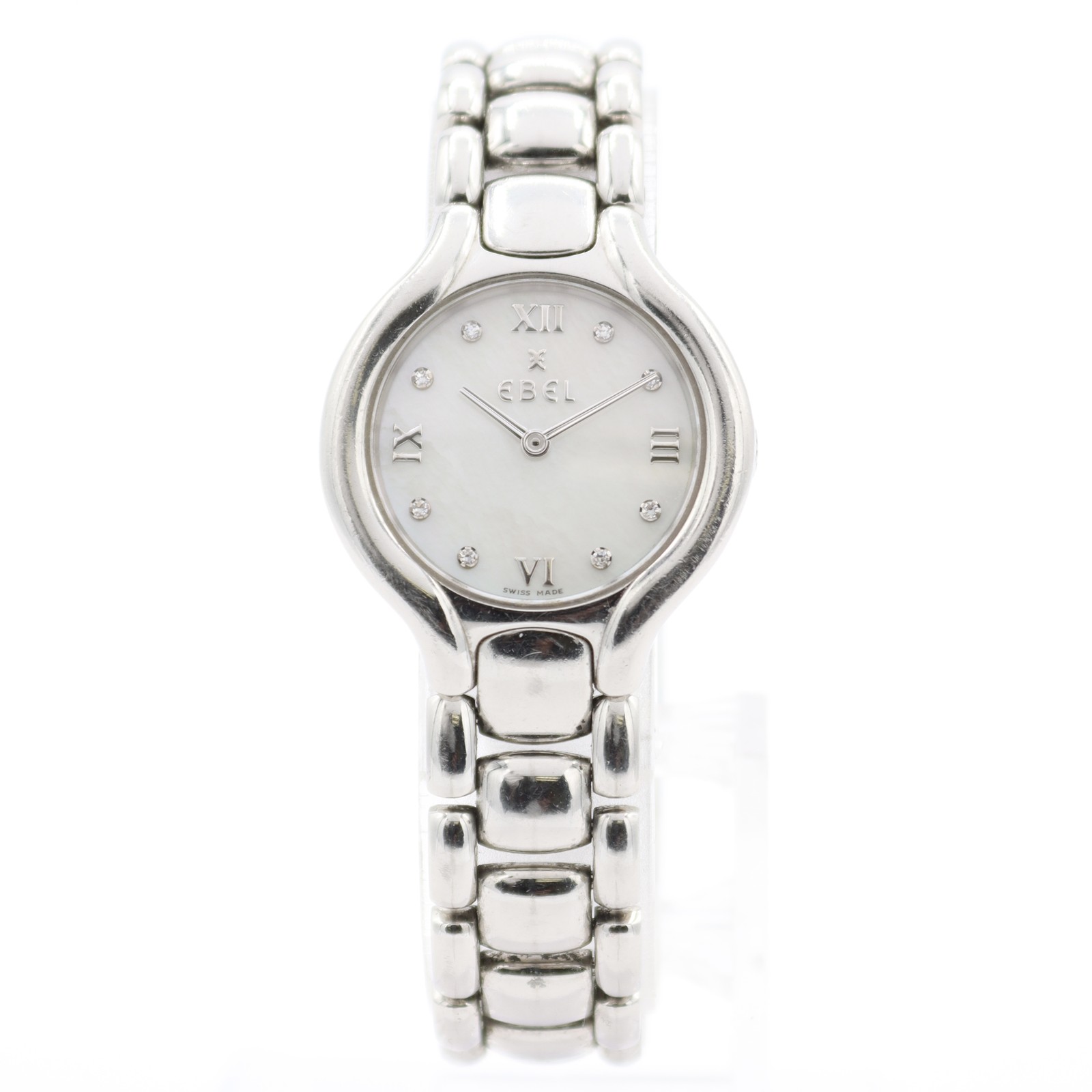 Vintage 24.5mm Ebel E9976411 Beluga Lady Quartz Wristwatch Mother of Pearl Dial