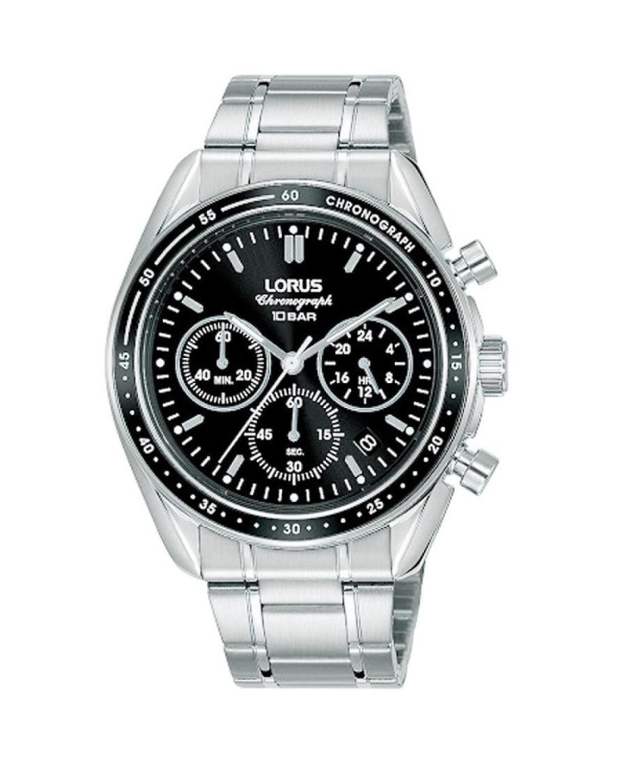 LORUS Men Analog Quartz Casual Watch Classic Dress Black Dial Waterproof Round J