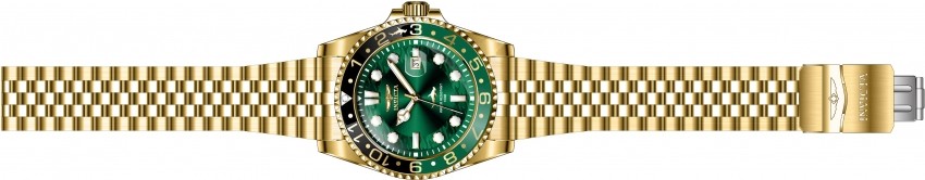 Invicta Men’s 30623 Pro Diver Quartz 3 Hand 43MM Green Dial Gold Steel Watch