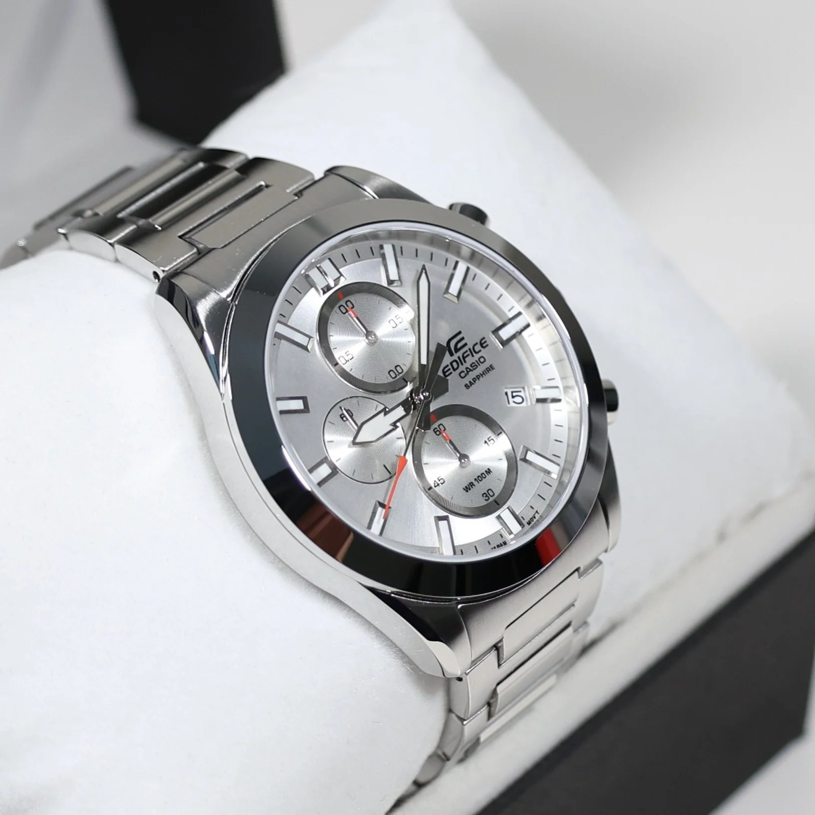 Casio Edifice Silver Dial Men’s Chronograph Watch EFB-710D-7AVUEF