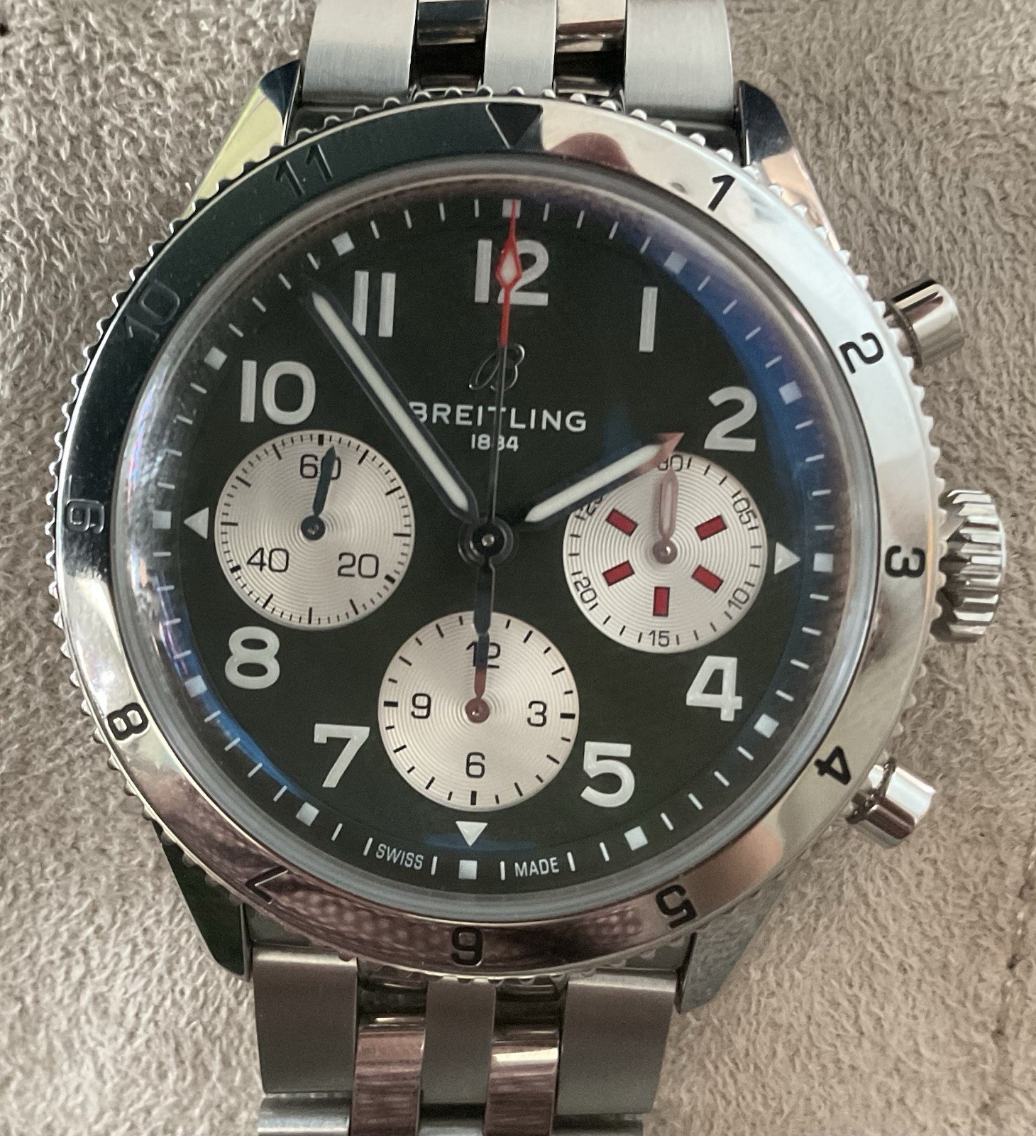 2024 Breitling Classic Avi Chronograph “Curtis Warhawk” (A233802A1L1A1)