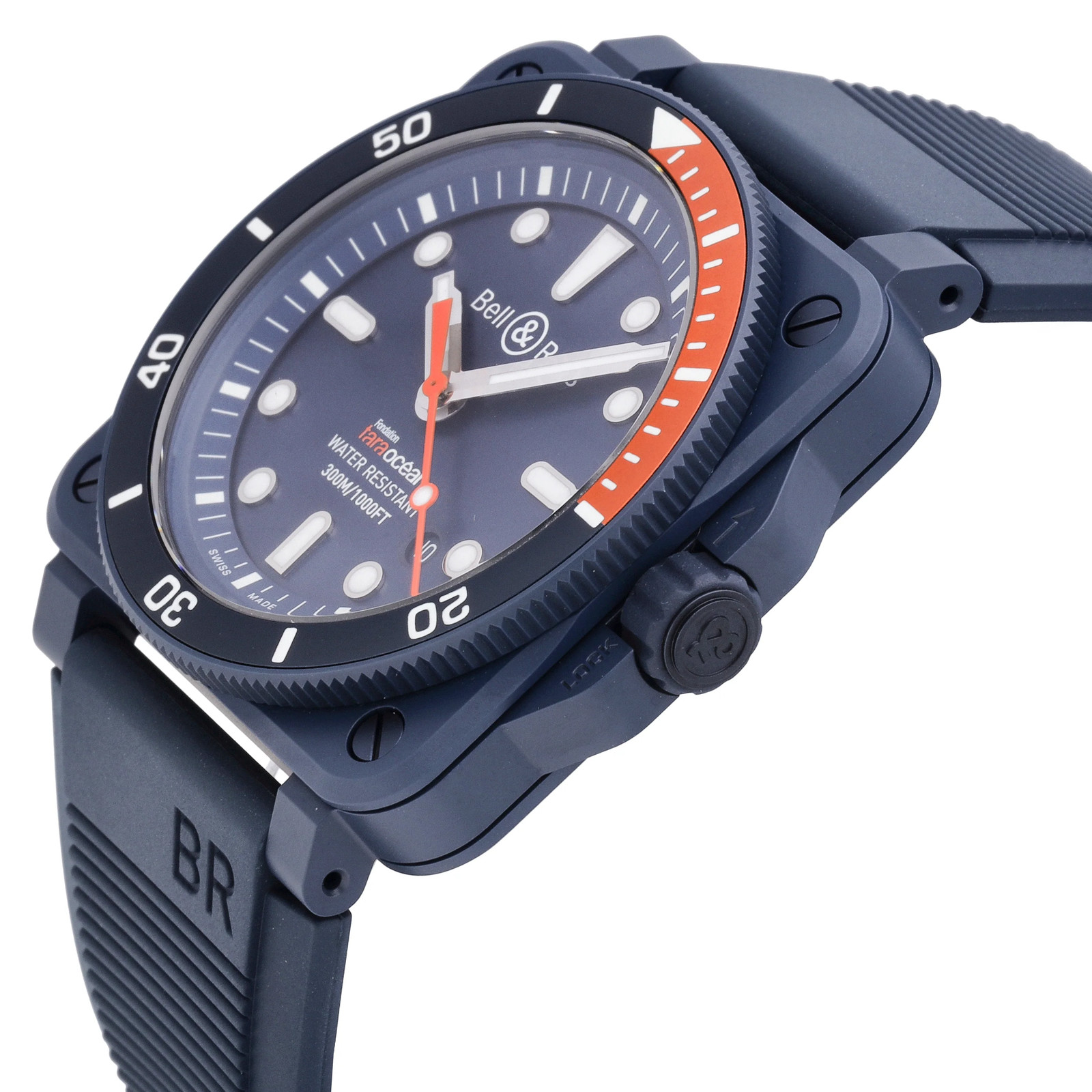 Bell & Ross BR-03 Diver Tara Blue Dial Automatic Men’s Watch BR0392-D-TR-CE/SRB