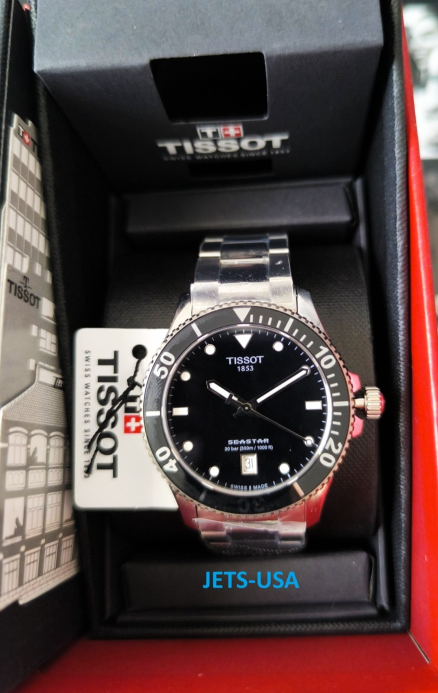 TISSOT SEASTAR 1000 Black Dial 40mm T120.410.11.051.00