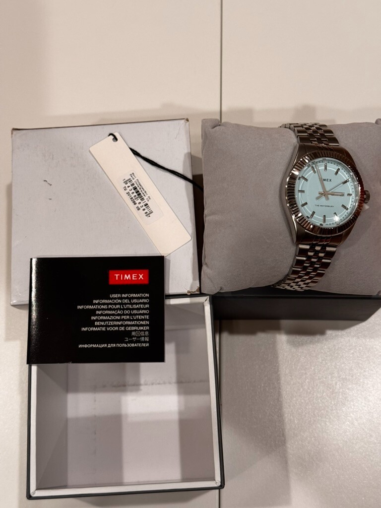 TIMEX Waterbury Legacy TW2V18200 Quartz Stainless Steel Sky Blue Mens Watch