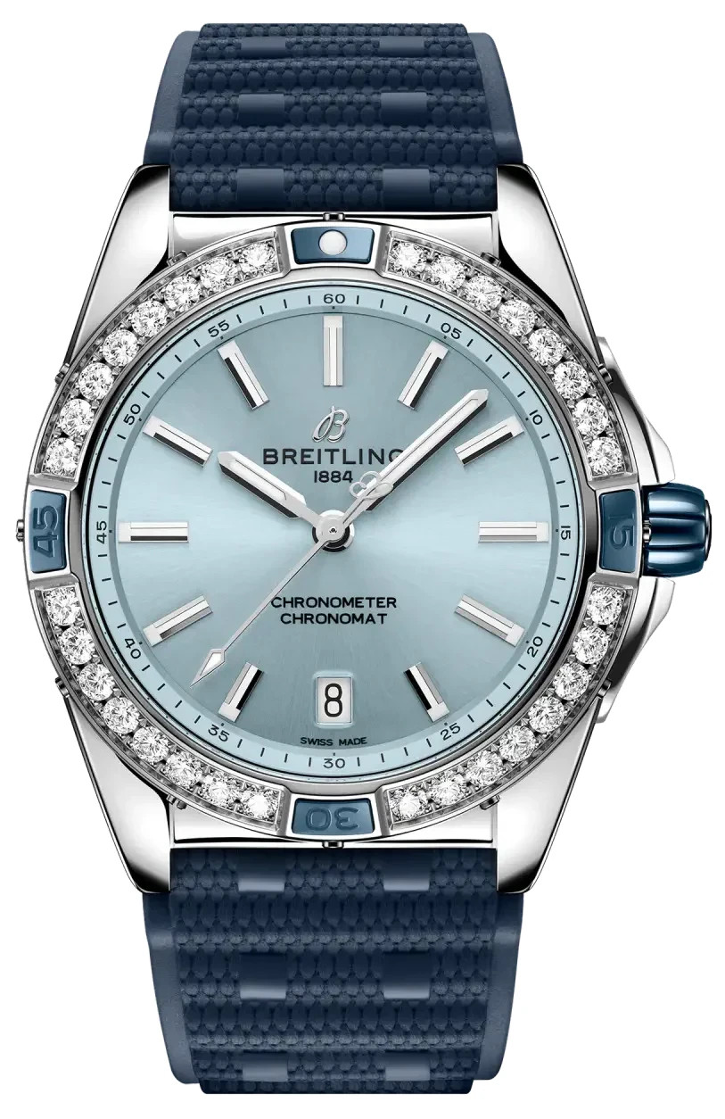 2026 Breitling Super Chronomat Ice Blue Dial 38mm Women’s Watch A17356531C1S1