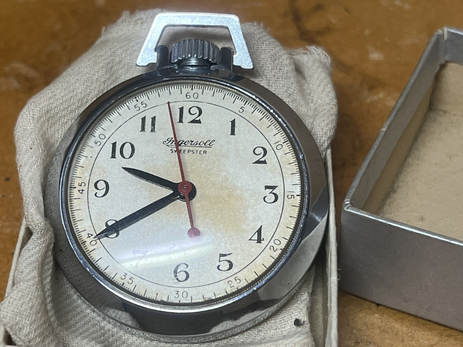 Vtg. Ingersoll Sweepster Pocket Watch