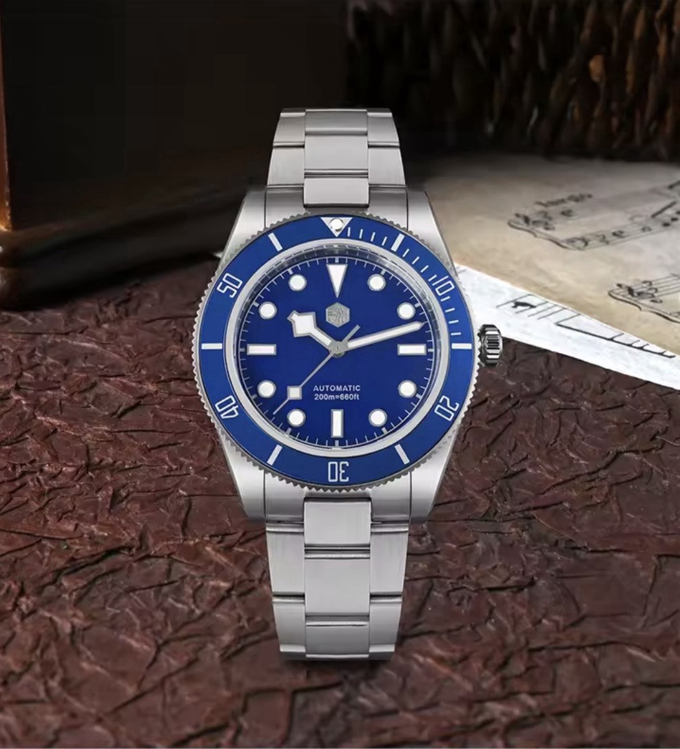 San Martin 40mm Automatic NH35 Sapphire Blue