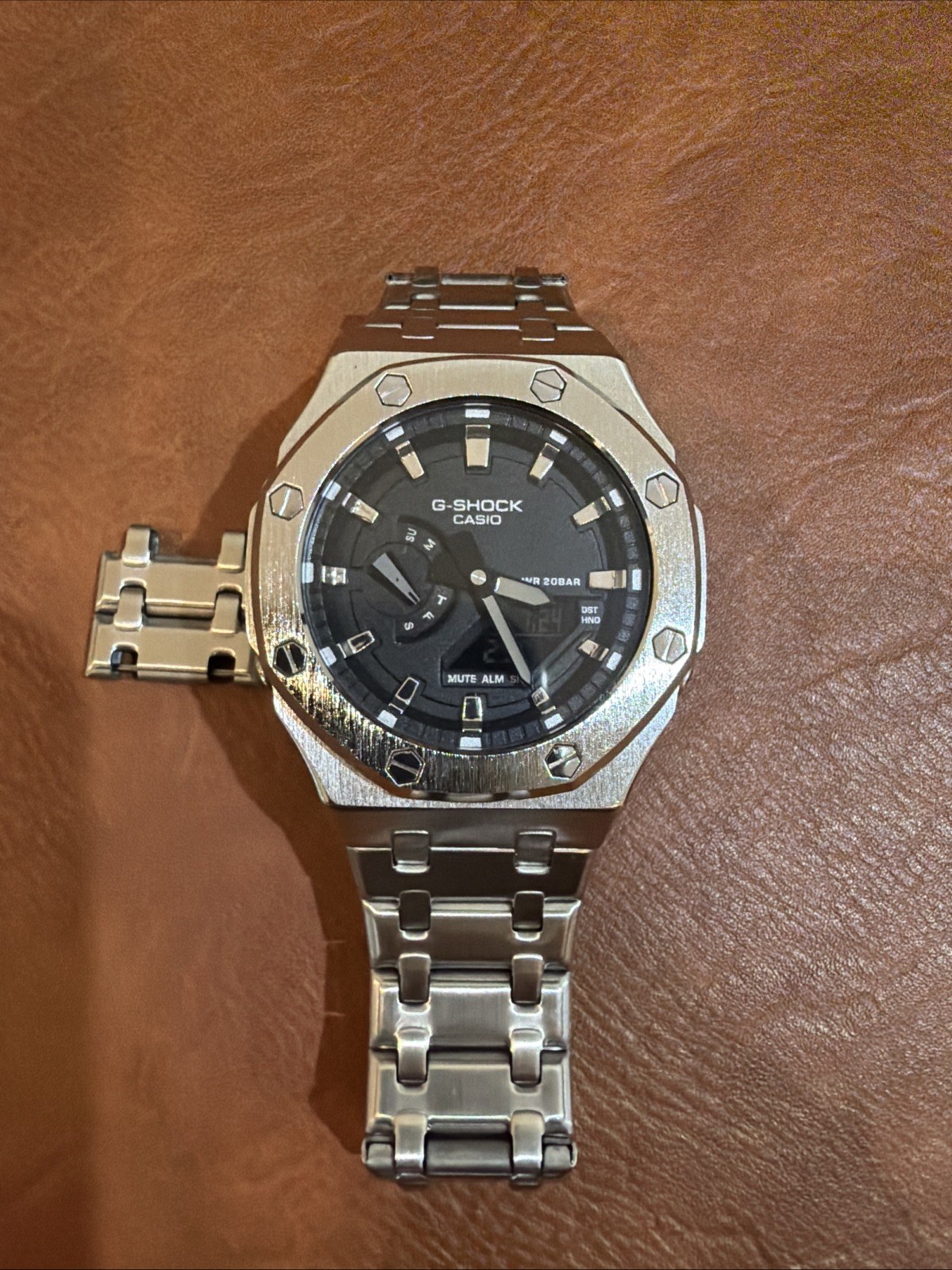 Casio GA2100 Stainless Steel Case And Bracelet