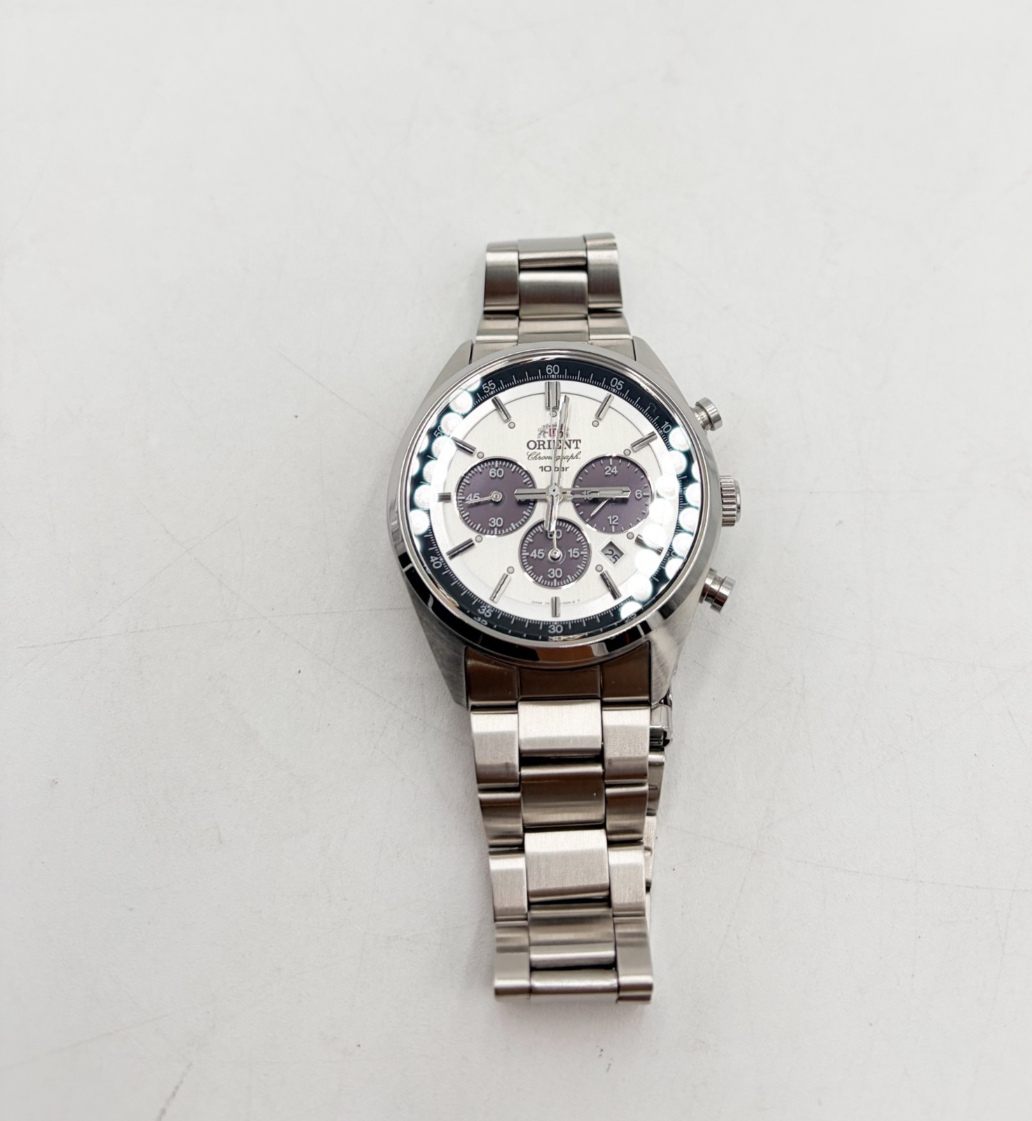 ORIENT Neo 70’s Chronograph WV0041TX Solar Panda Men’s Watch From US
