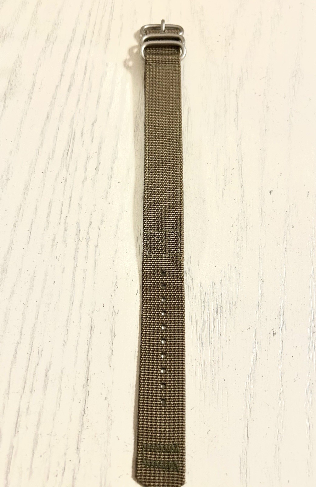 BERTUCCI Heavy Duty Two-Ply D-type #168 Patrol Olive 22 mm – 7/8” mm Watch Band