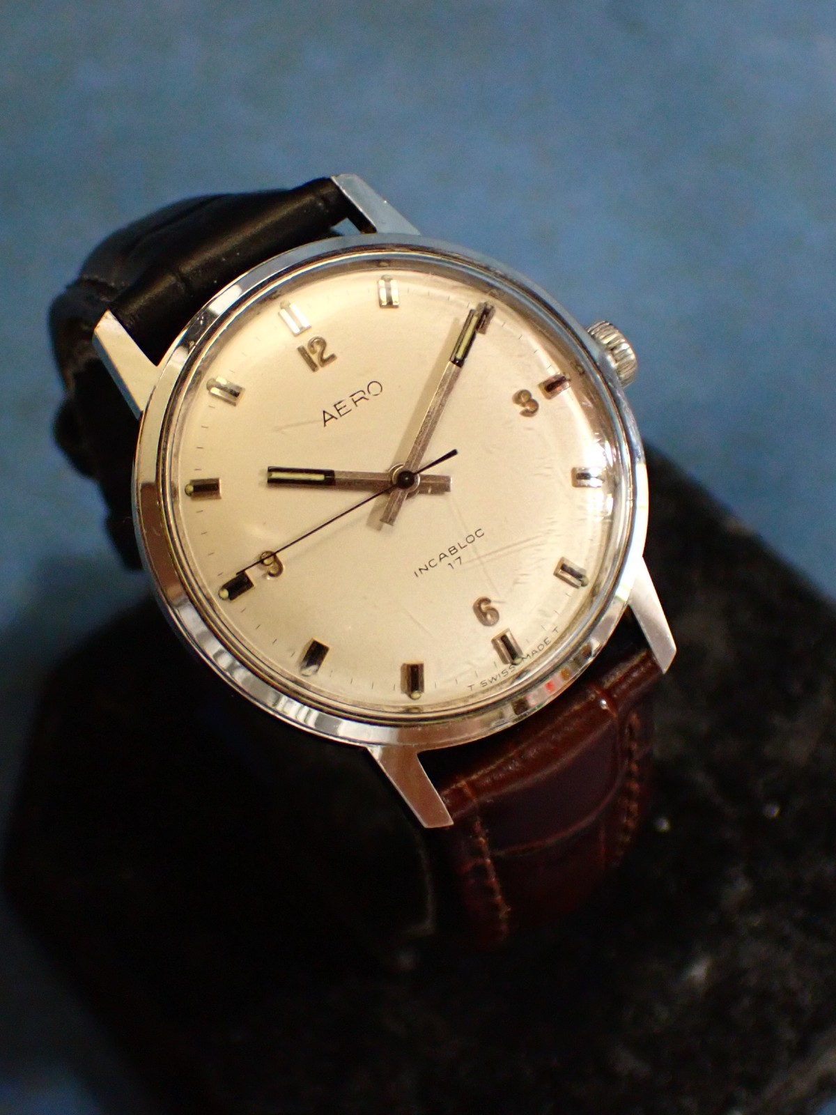 Vintage Aero Mens Watch – AS ST 1950 /51 – Manual Wind – Mainspring Req. Attn