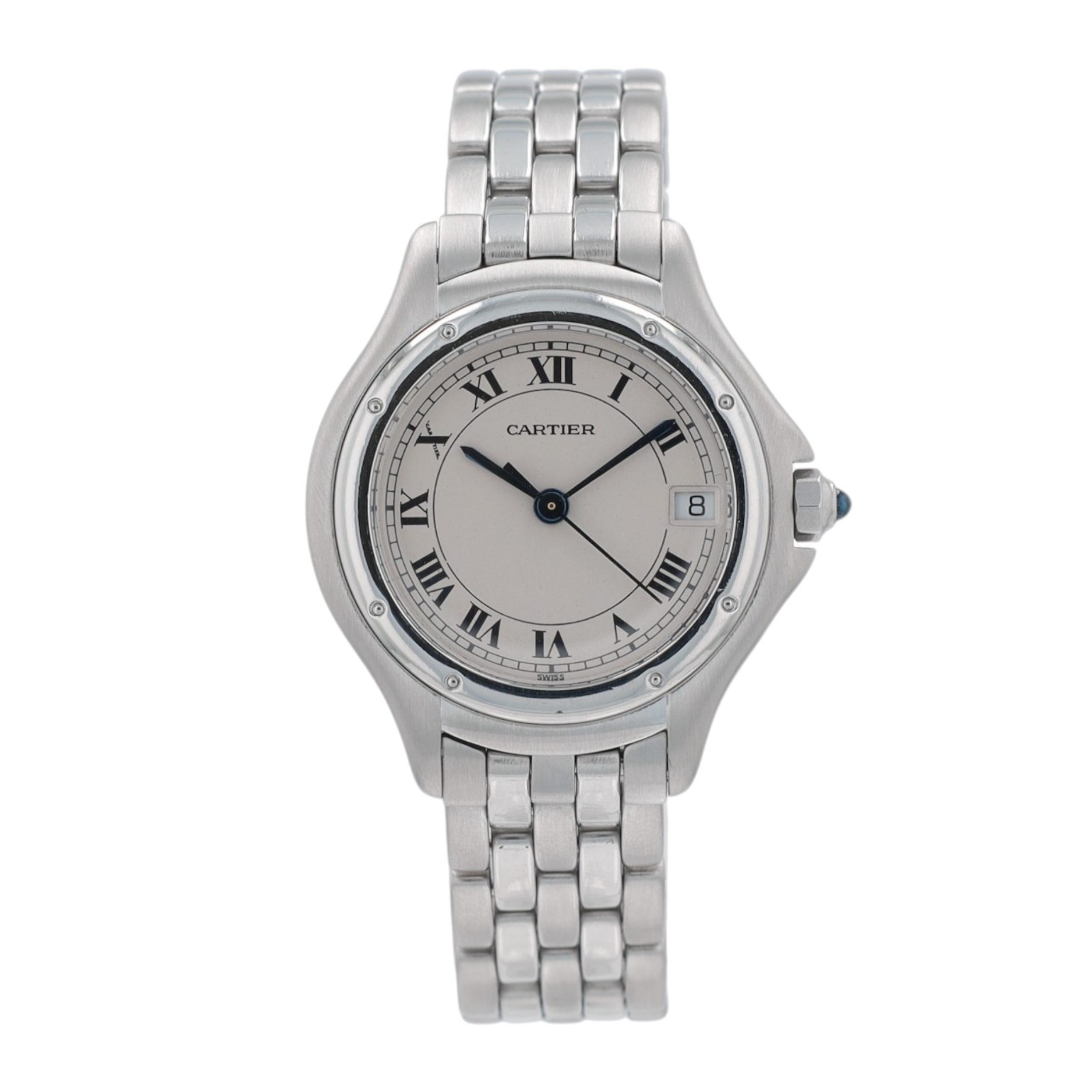 Cartier Panthère Cougar 26mm Stainless Steel Roman Dial Womens Watch