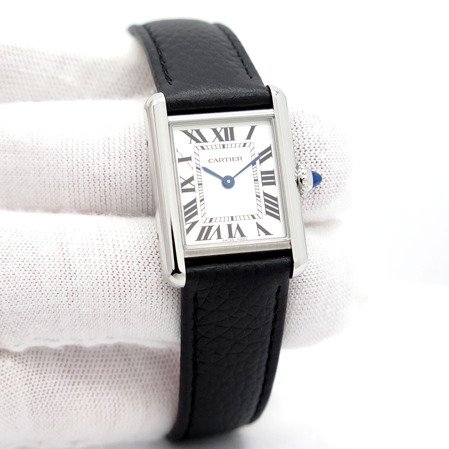 Cartier WSTA0135 Tank Must Small Quartz with Silver Dial