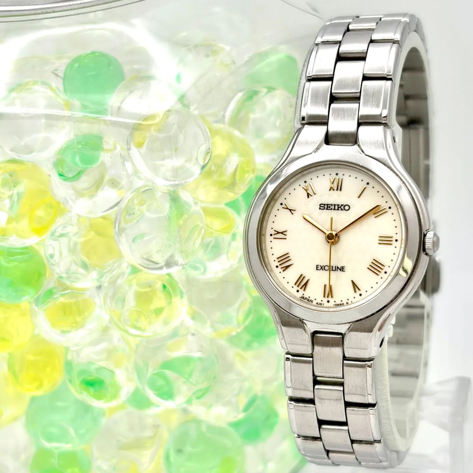 SEIKO Exceline 4J41-0A50 Women’s Roman Silver Watch 24.5mm