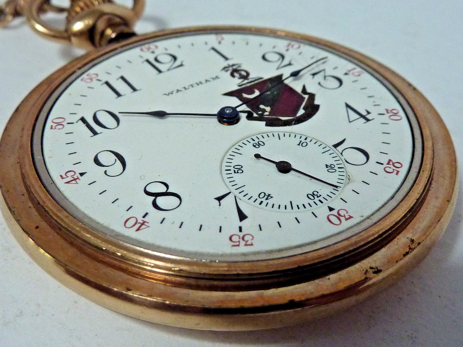 Scarce 1907 KAPPA SIGMA FRATERNITY American Waltham 12sz Pocket Watch – Running