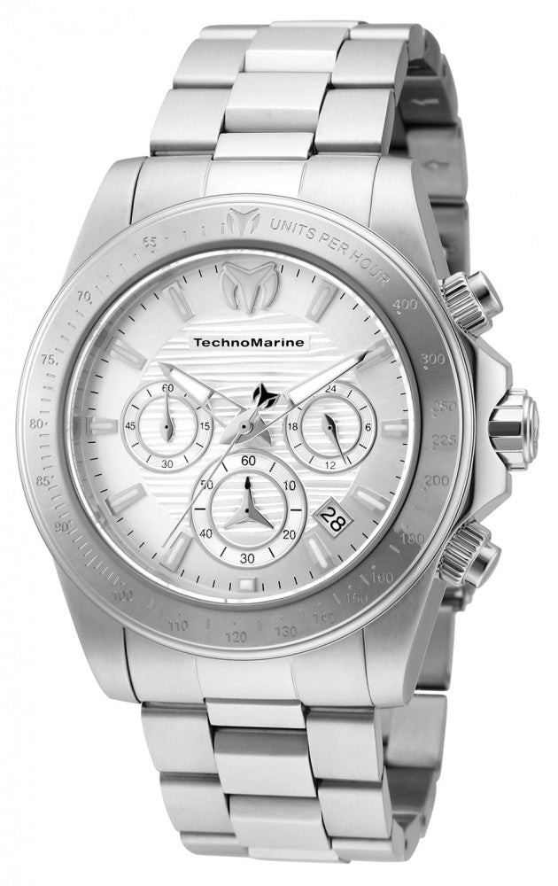 Technomarine Men’s TM-219000 Manta Quartz Chronograph White Dial Watch