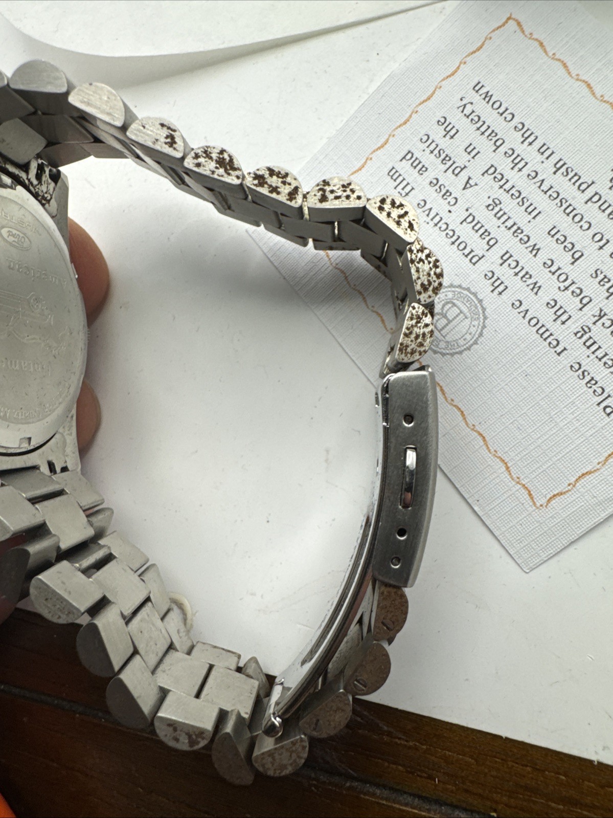 MUSTANG Bradford Exchange Untamed American Spirit Watch Chrome Silver Tone Ford