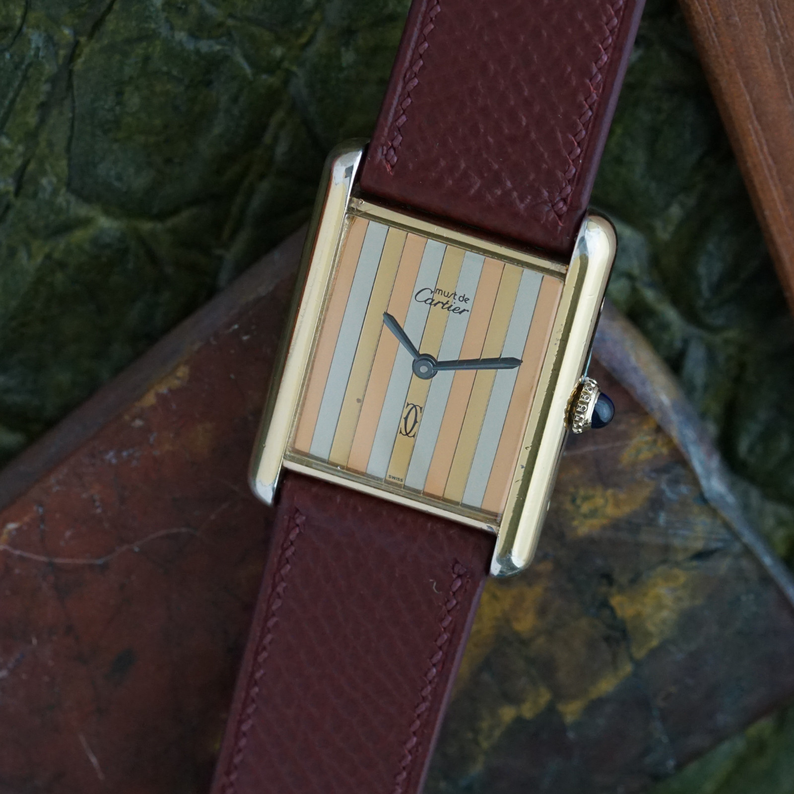 Cartier Must de Cartier Tank Tricolor Dial Vermeil Manual Wind 1980s