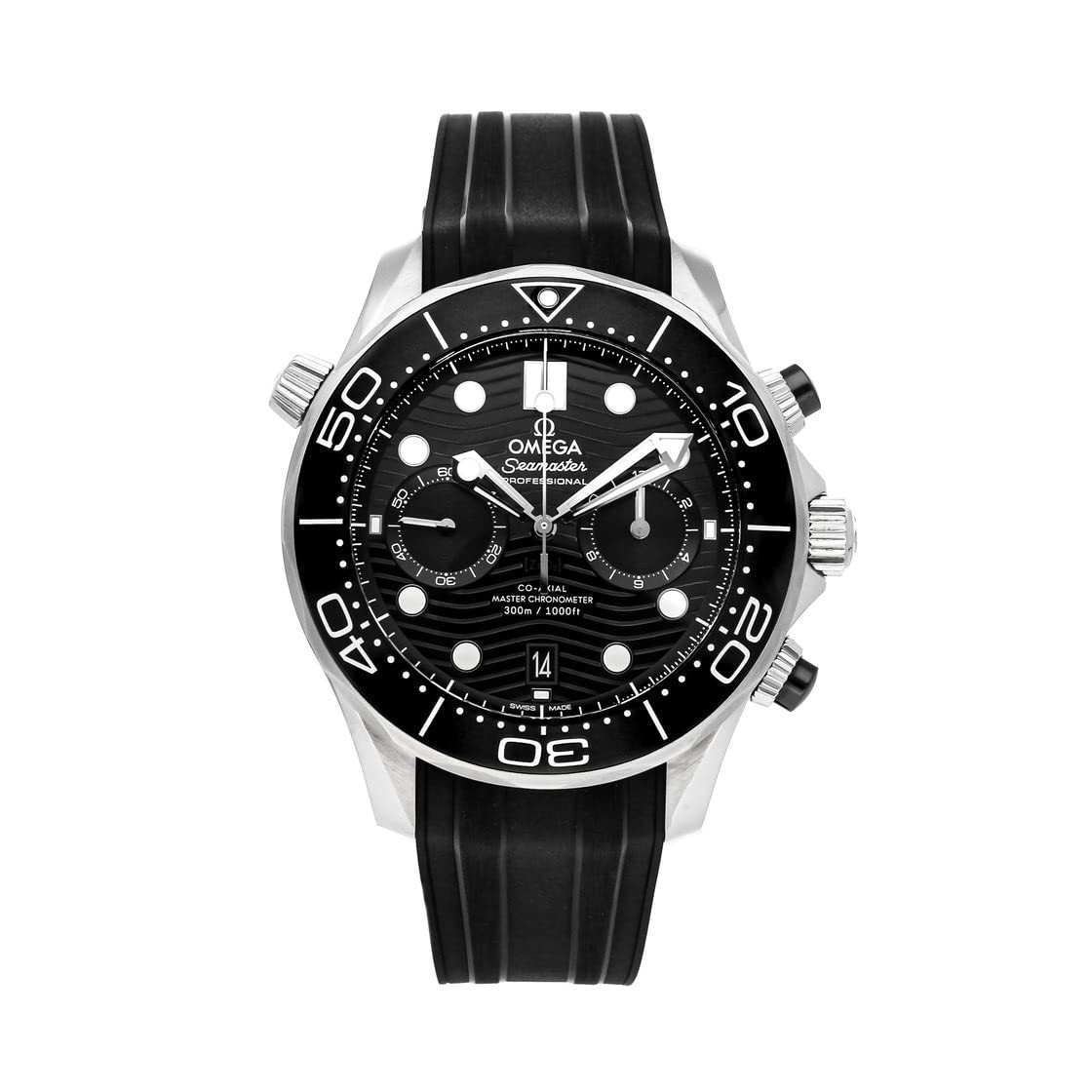 OMEGA Seamaster 300M 210.32.44.51.01.001 Black Chrono Men’s Watch New in Box