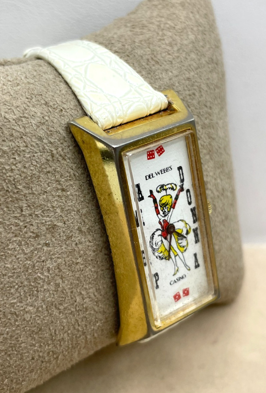 RARE! VTG 1970’s Del Webb’s Primadonna Cassino Reno NV promo watch