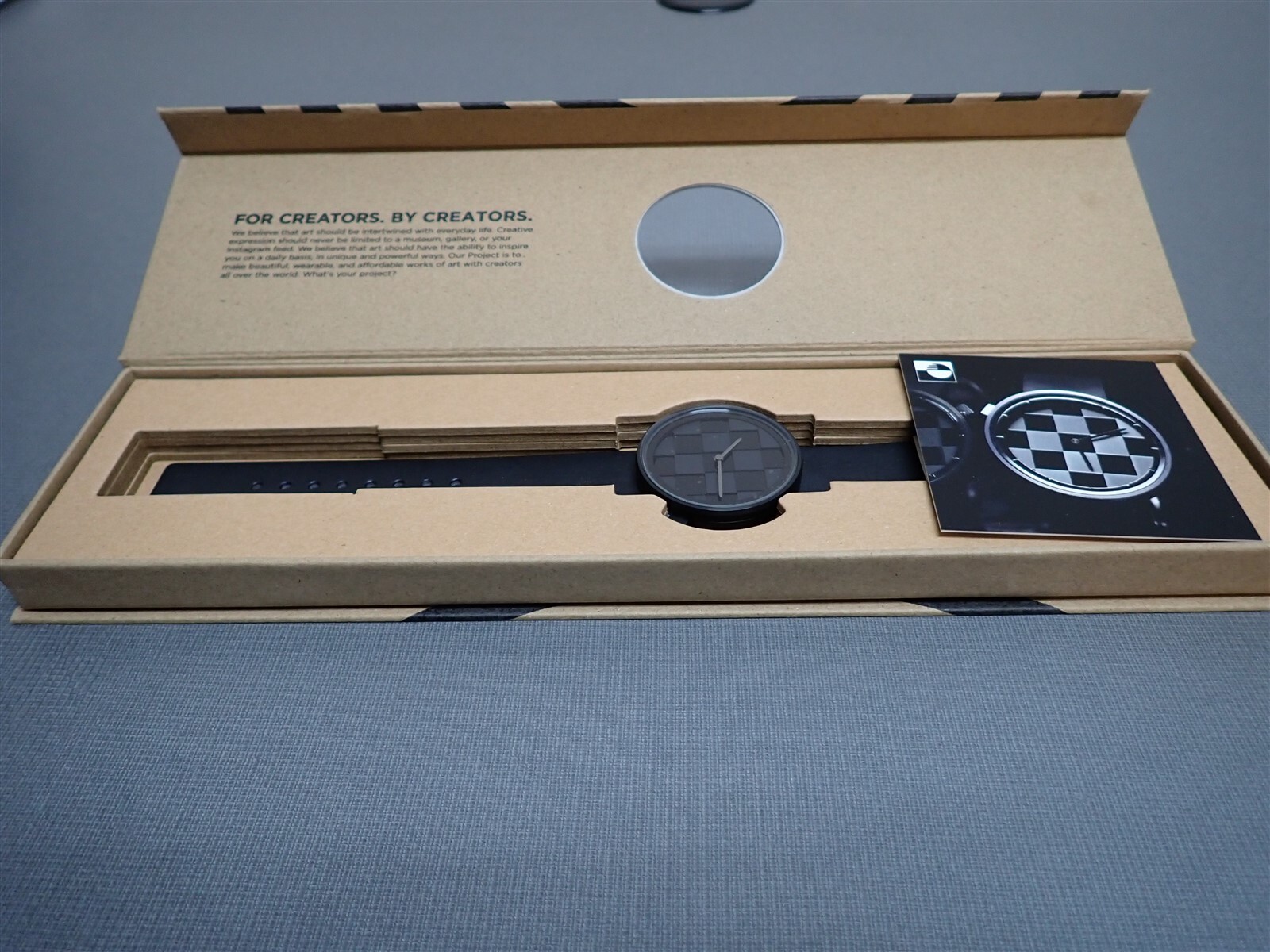 NEW Projects Watches PJT-7307 Pixelate Dark Mode 40mm Black Leather Strap /154