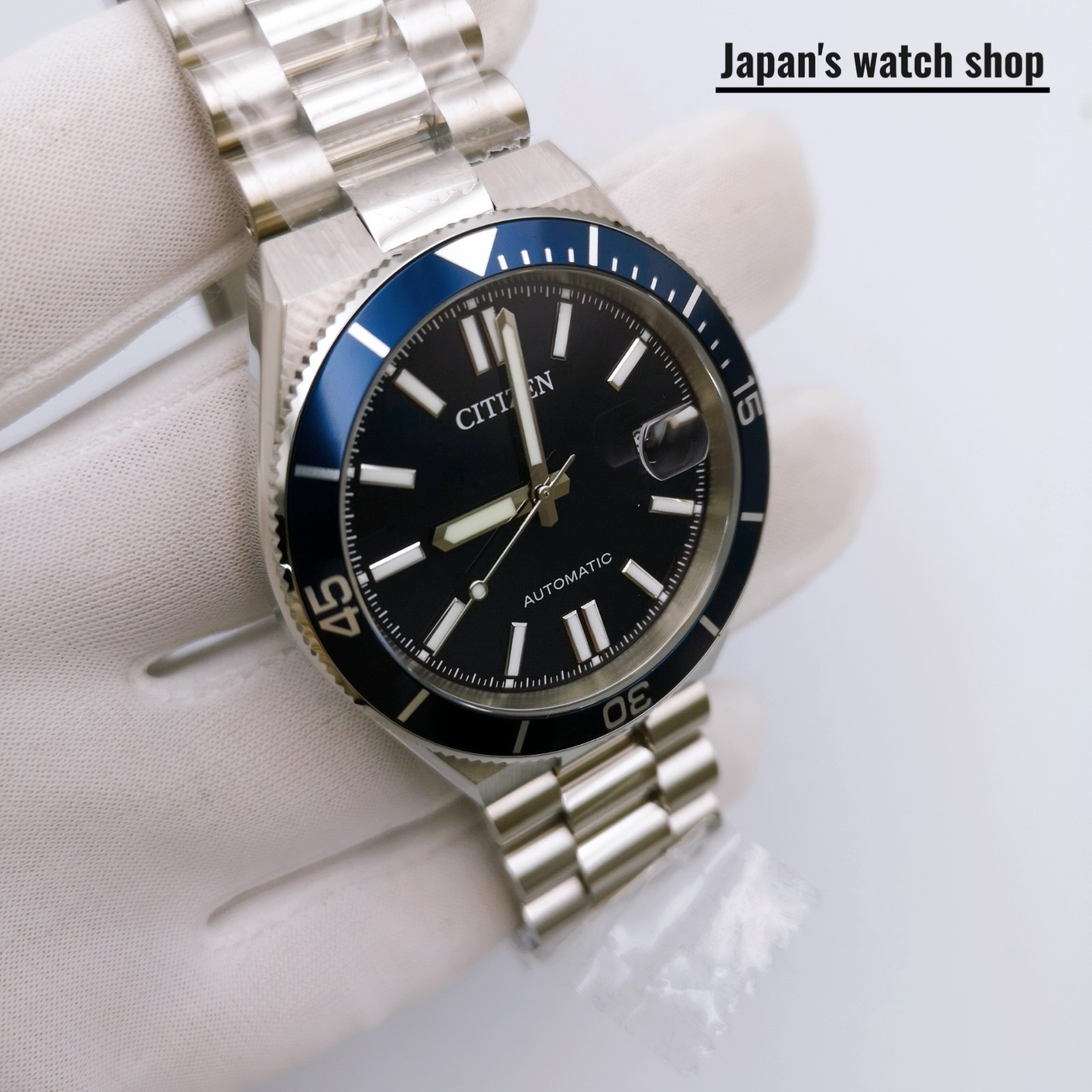 CITIZEN TSUYOSA NJ0230-59L Black Automatic Sapphire Men’s Watch New in Box
