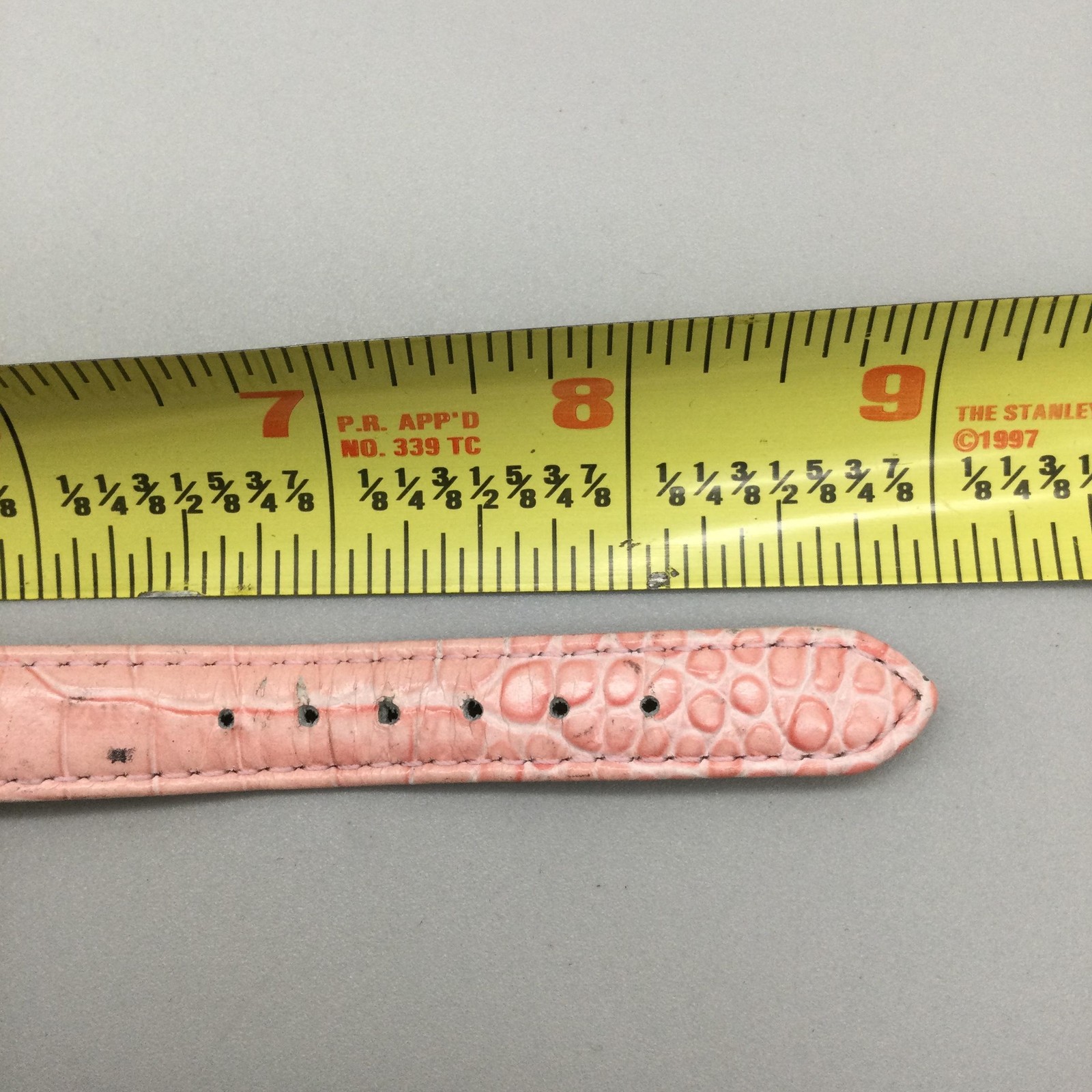 Anne Klein Womens Watch 26mm Oval Dial Pink Leather Crystals 10/6783