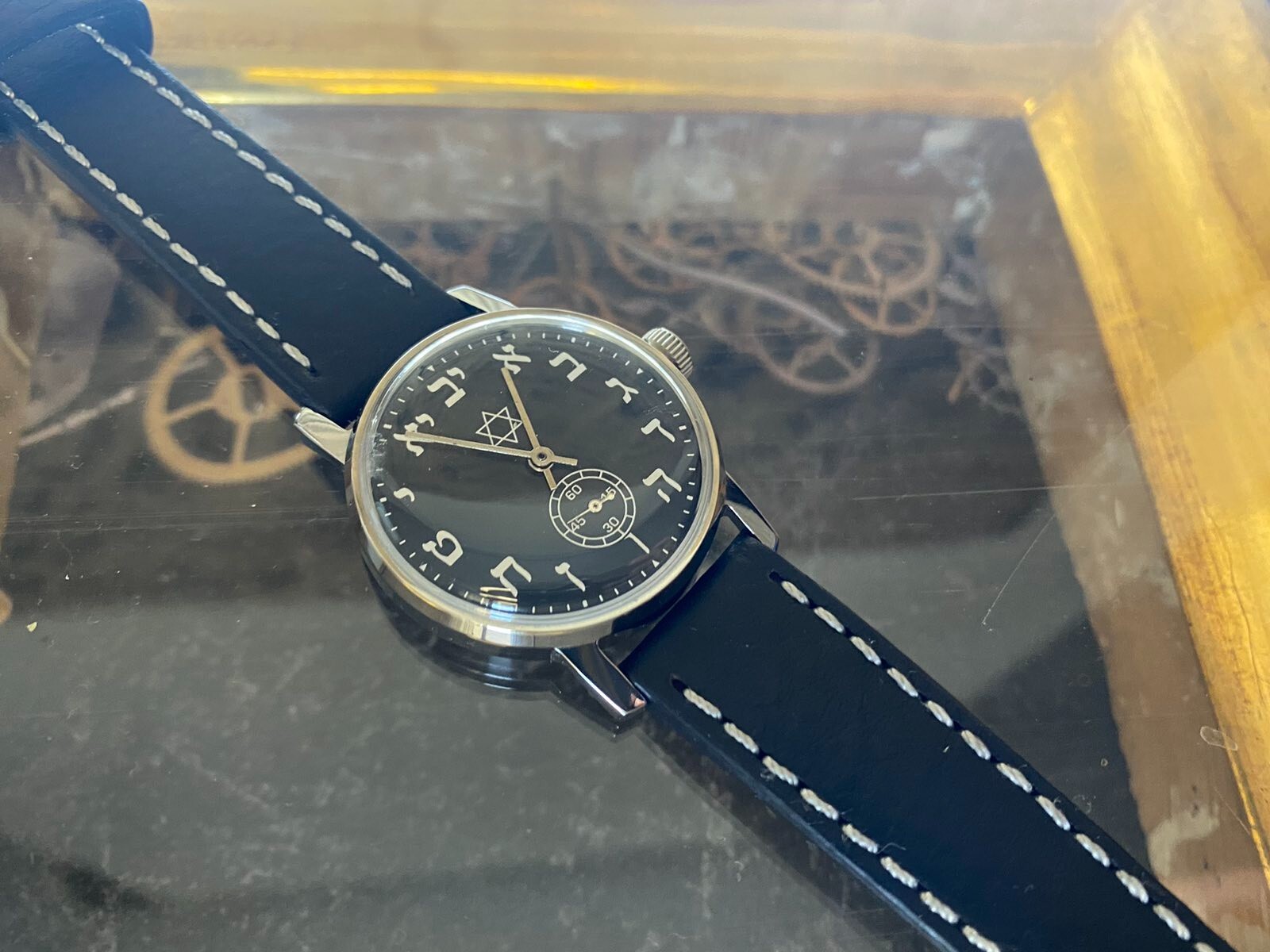 Watch Mechanical David Star USSR Russian Pobeda Vintage Jewish Hebrew Judaism