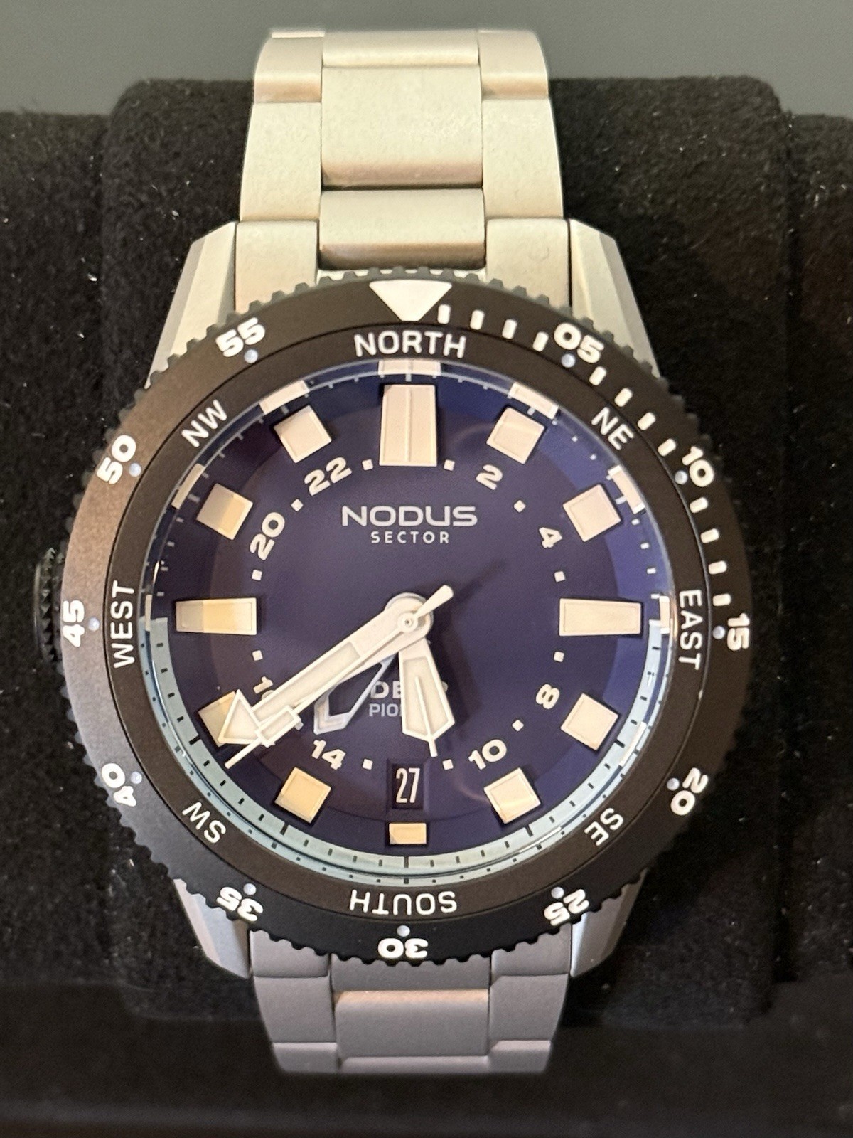 MINT Nodus Sector Deep Pioneer Admiral Auto Destro Diver Blue Dial w/ Full Set
